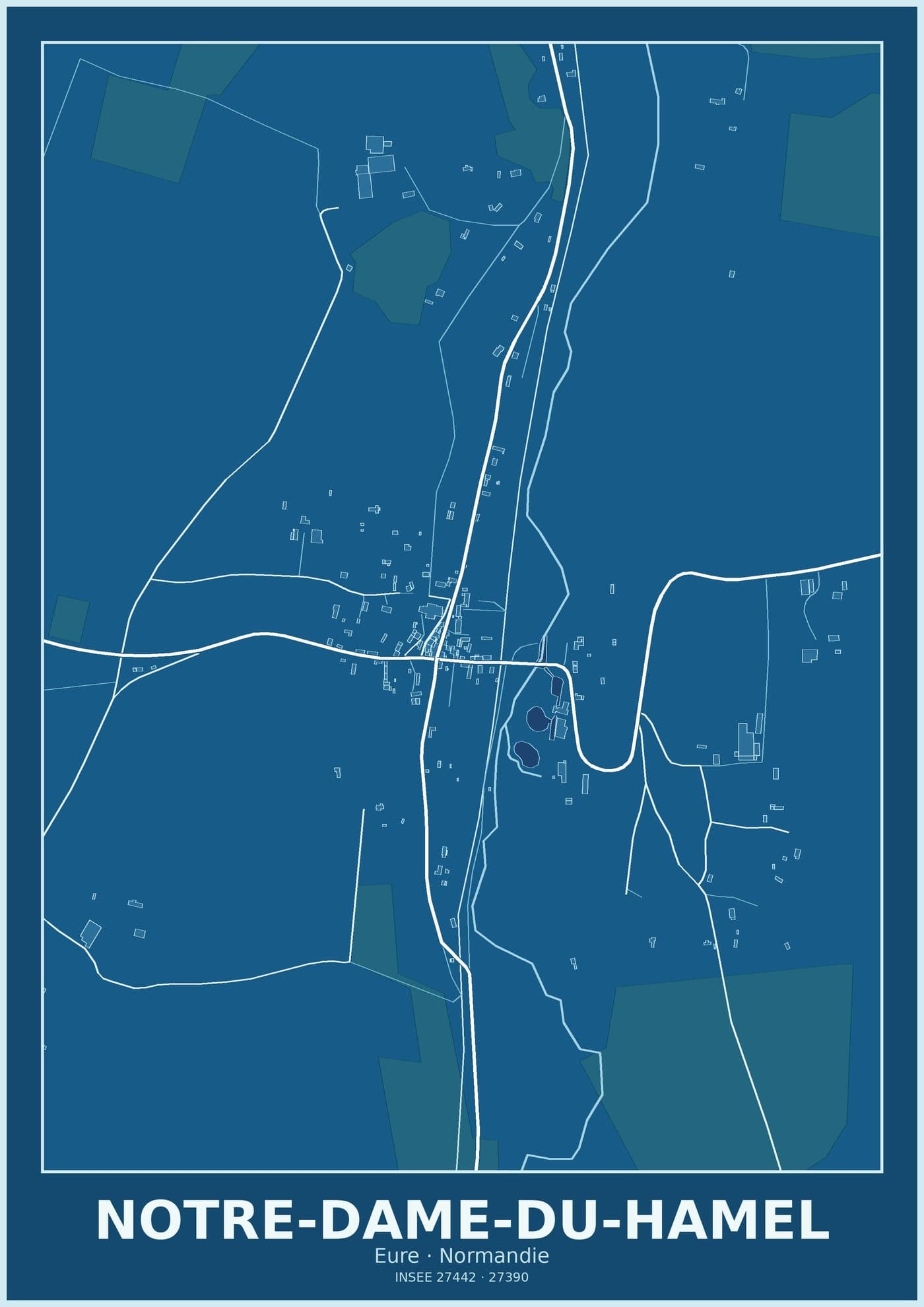 Plan de Notre-Dame-du-Hamel