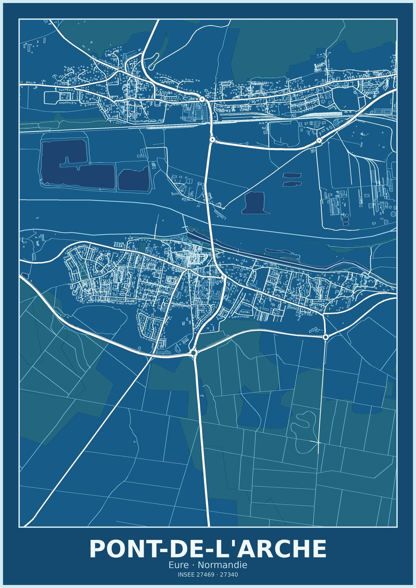 Plan de Pont-de-l'Arche