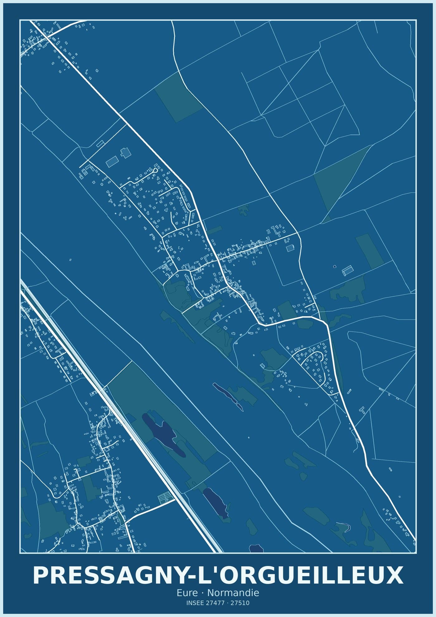 Plan de Pressagny-l'Orgueilleux
