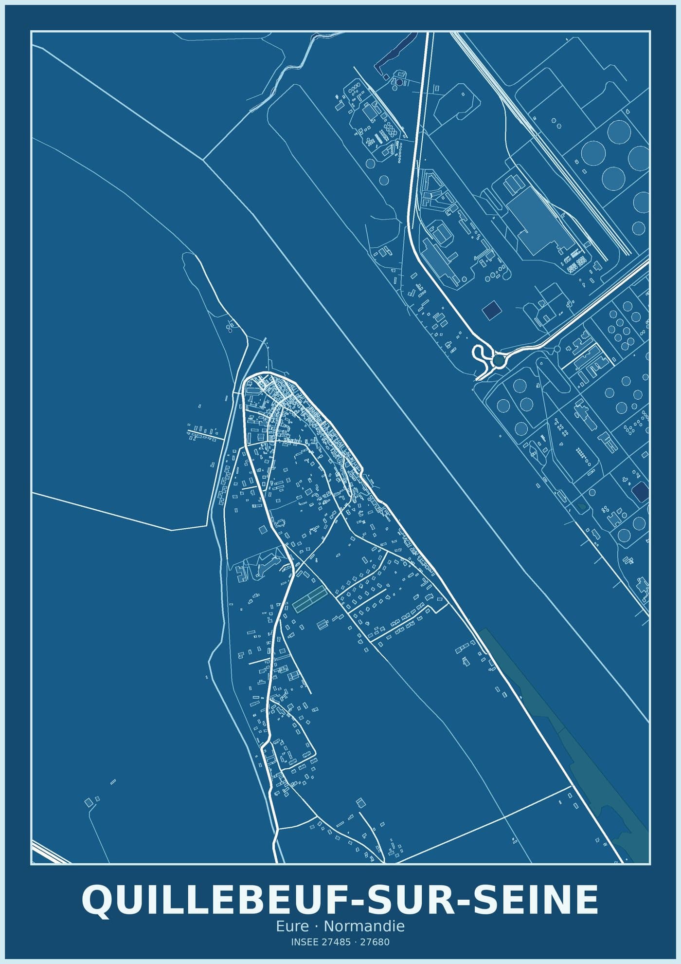 Plan de Quillebeuf-sur-Seine