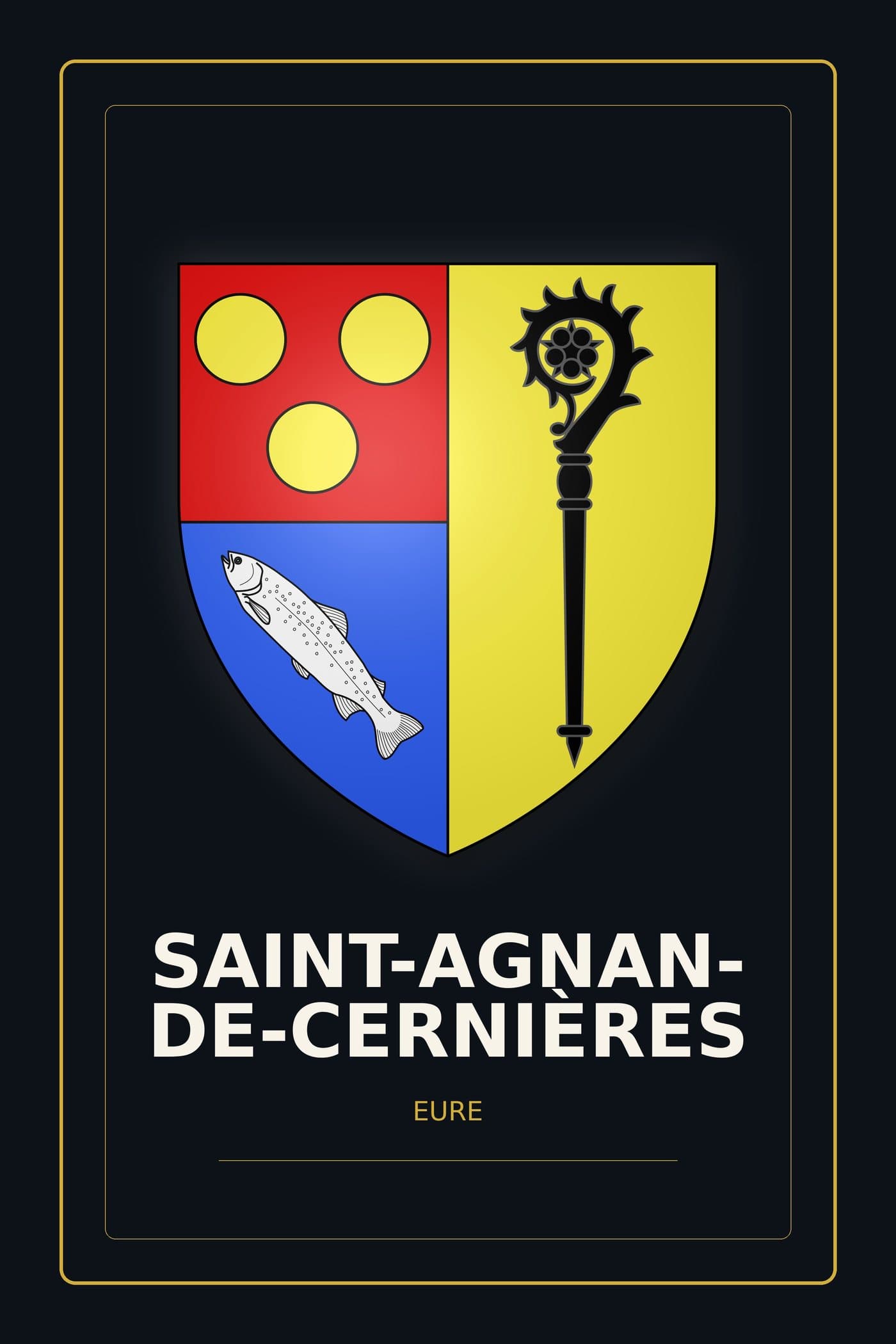 Blason de Saint-Agnan-de-Cernières
