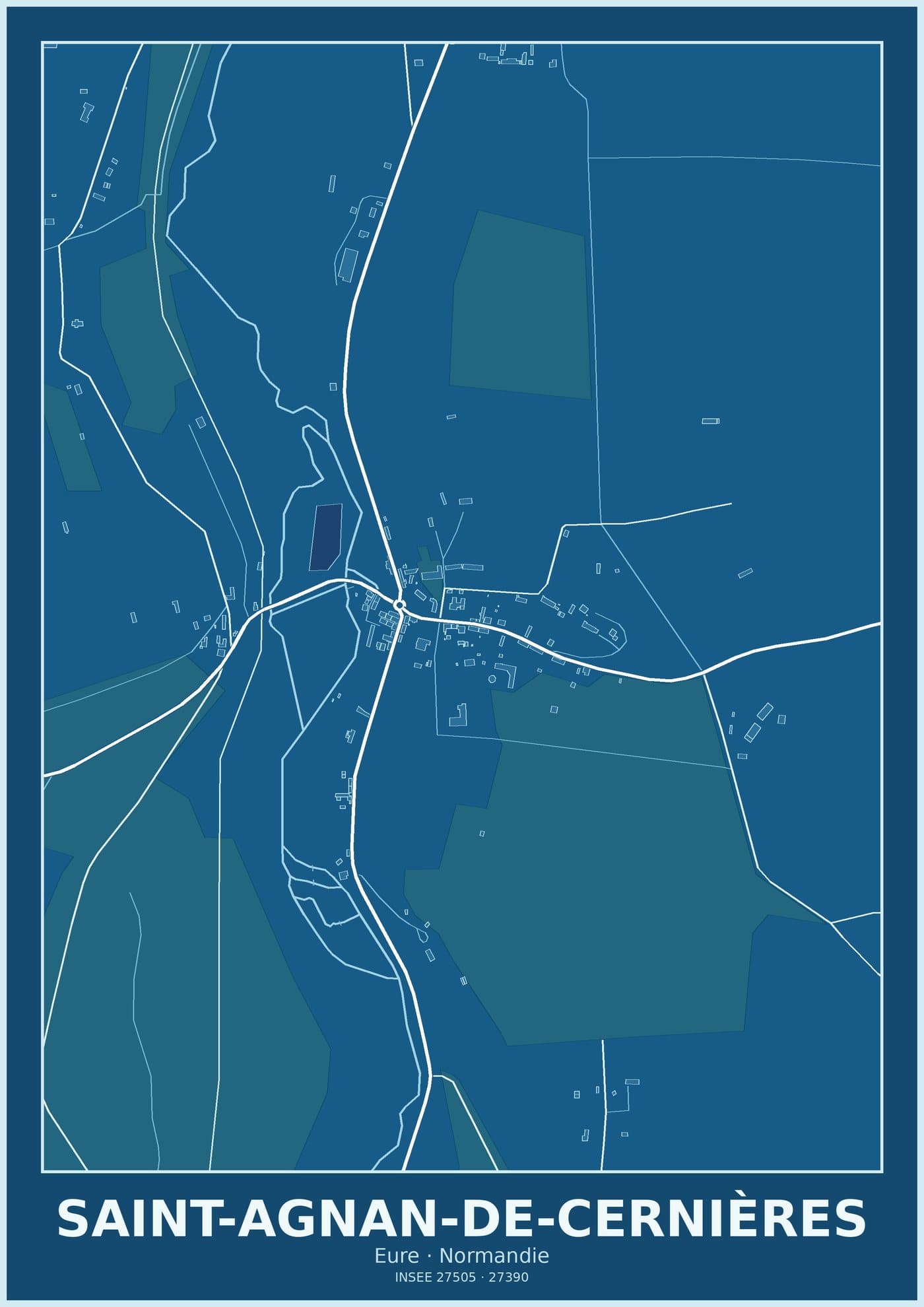 Plan de Saint-Agnan-de-Cernières