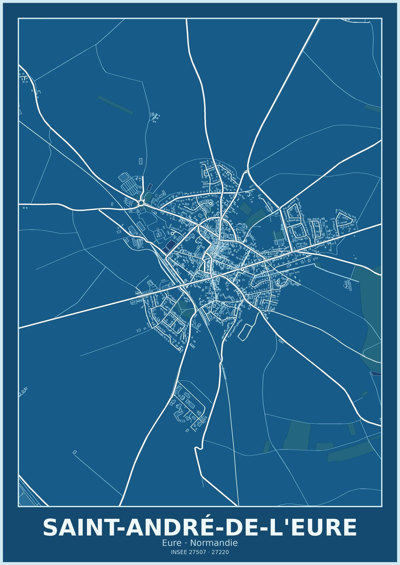 Plan de Saint-André-de-l'Eure