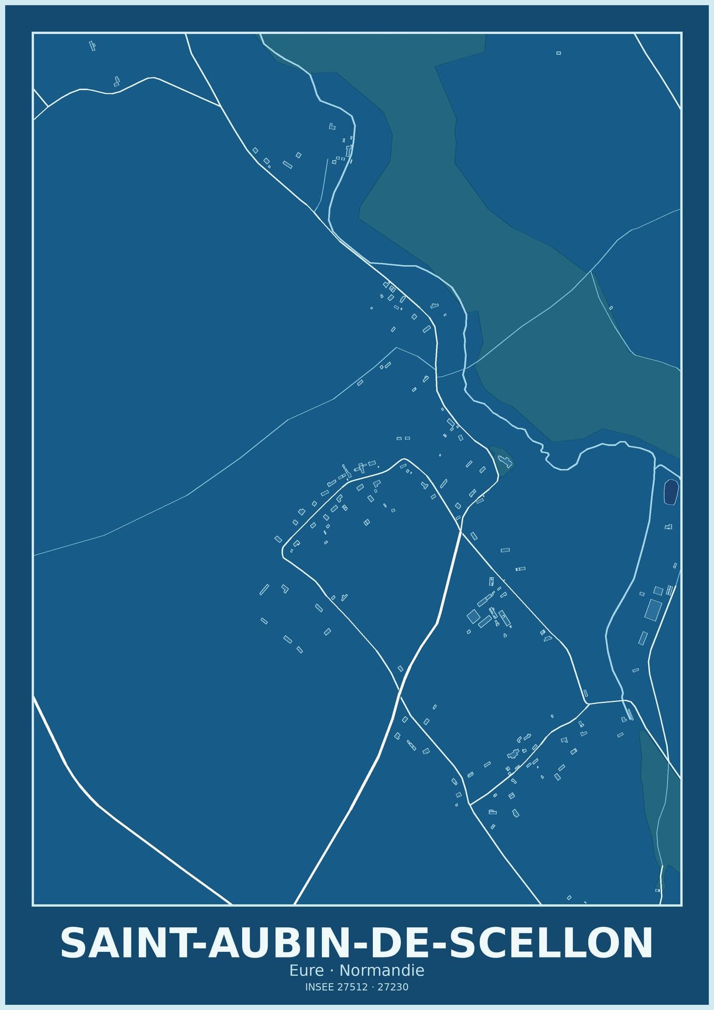 Plan de Saint-Aubin-de-Scellon