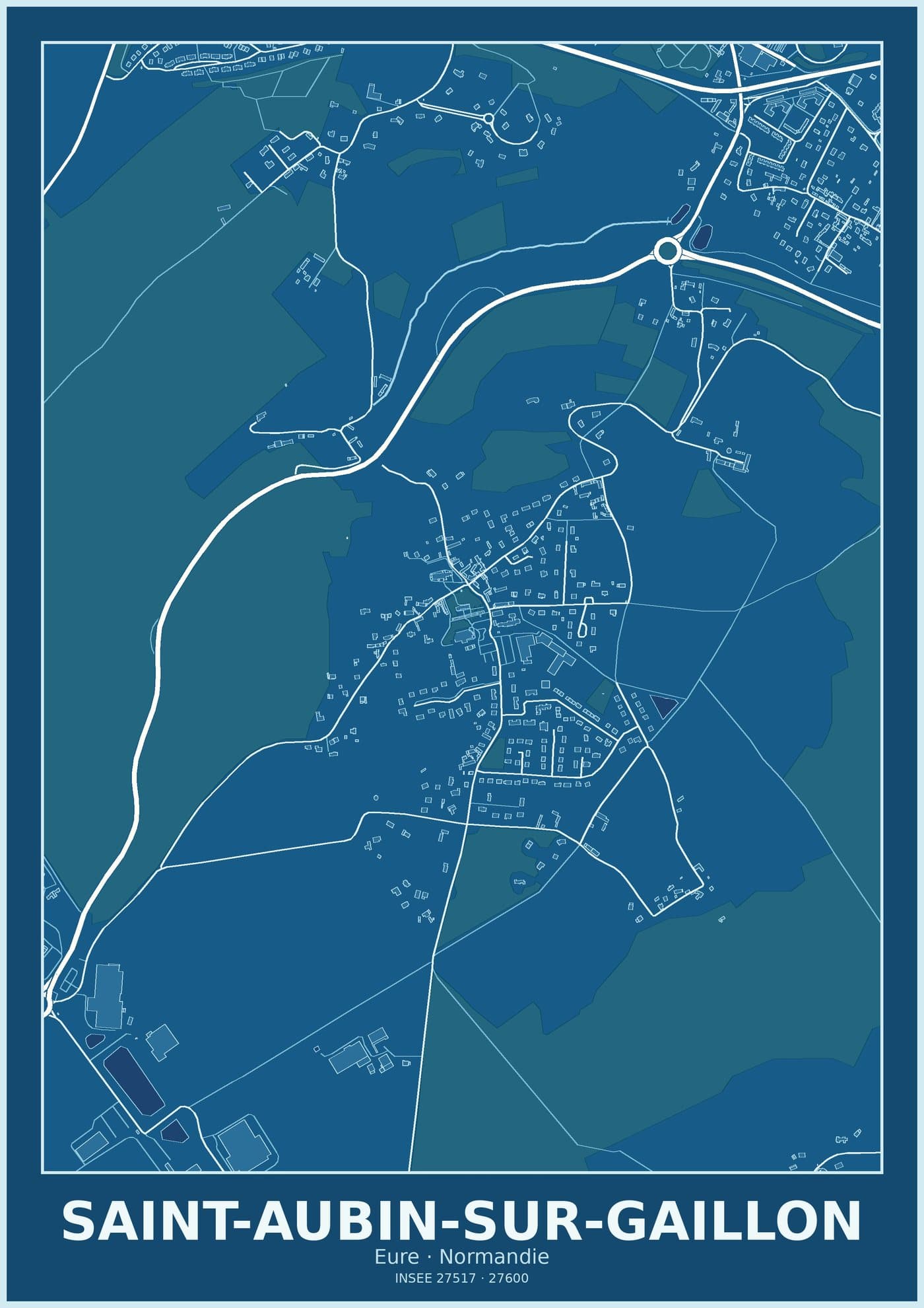 Plan de Saint-Aubin-sur-Gaillon