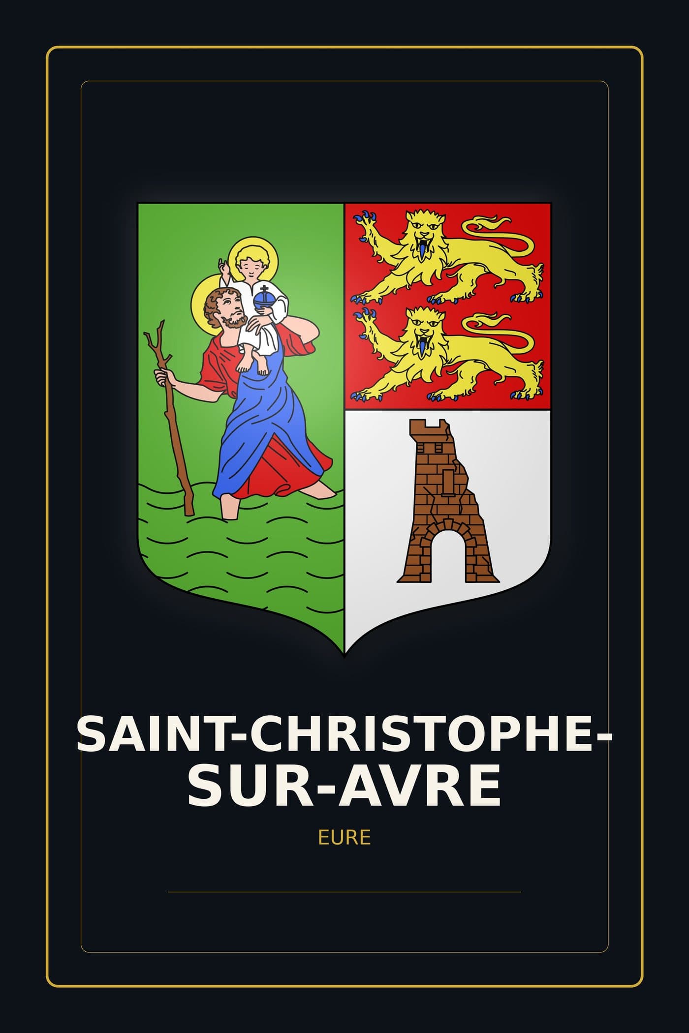 Blason de Saint-Christophe-sur-Avre