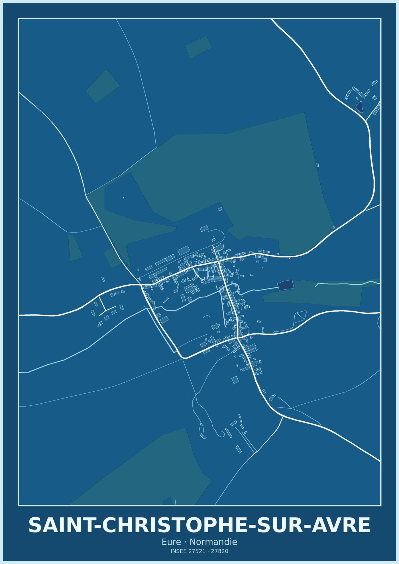 Plan de Saint-Christophe-sur-Avre