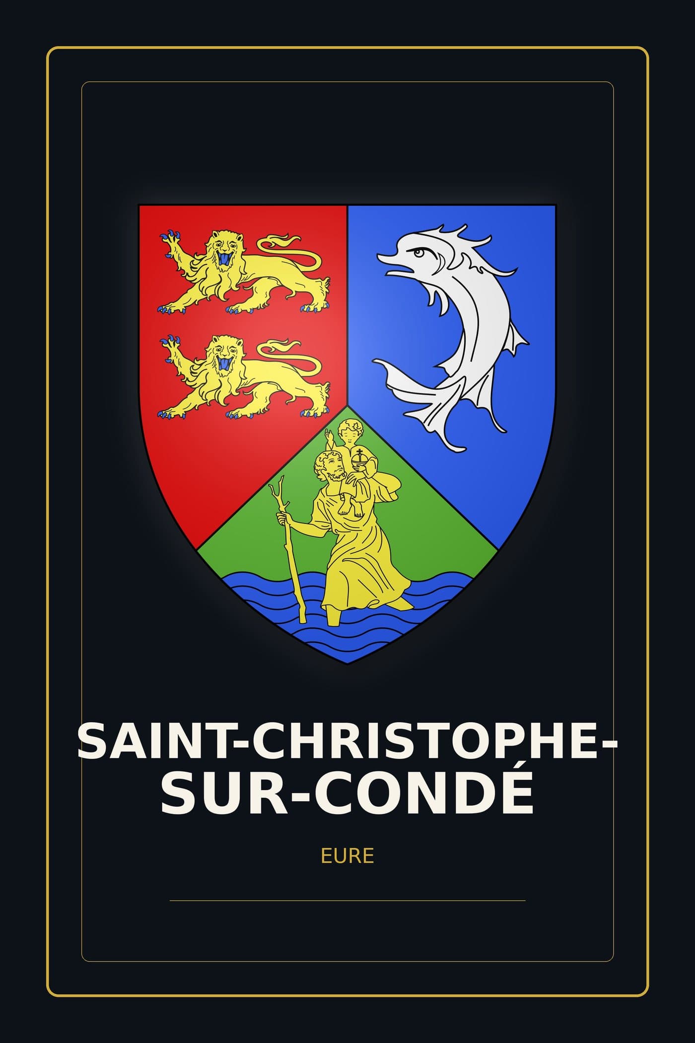 Blason de Saint-Christophe-sur-Condé