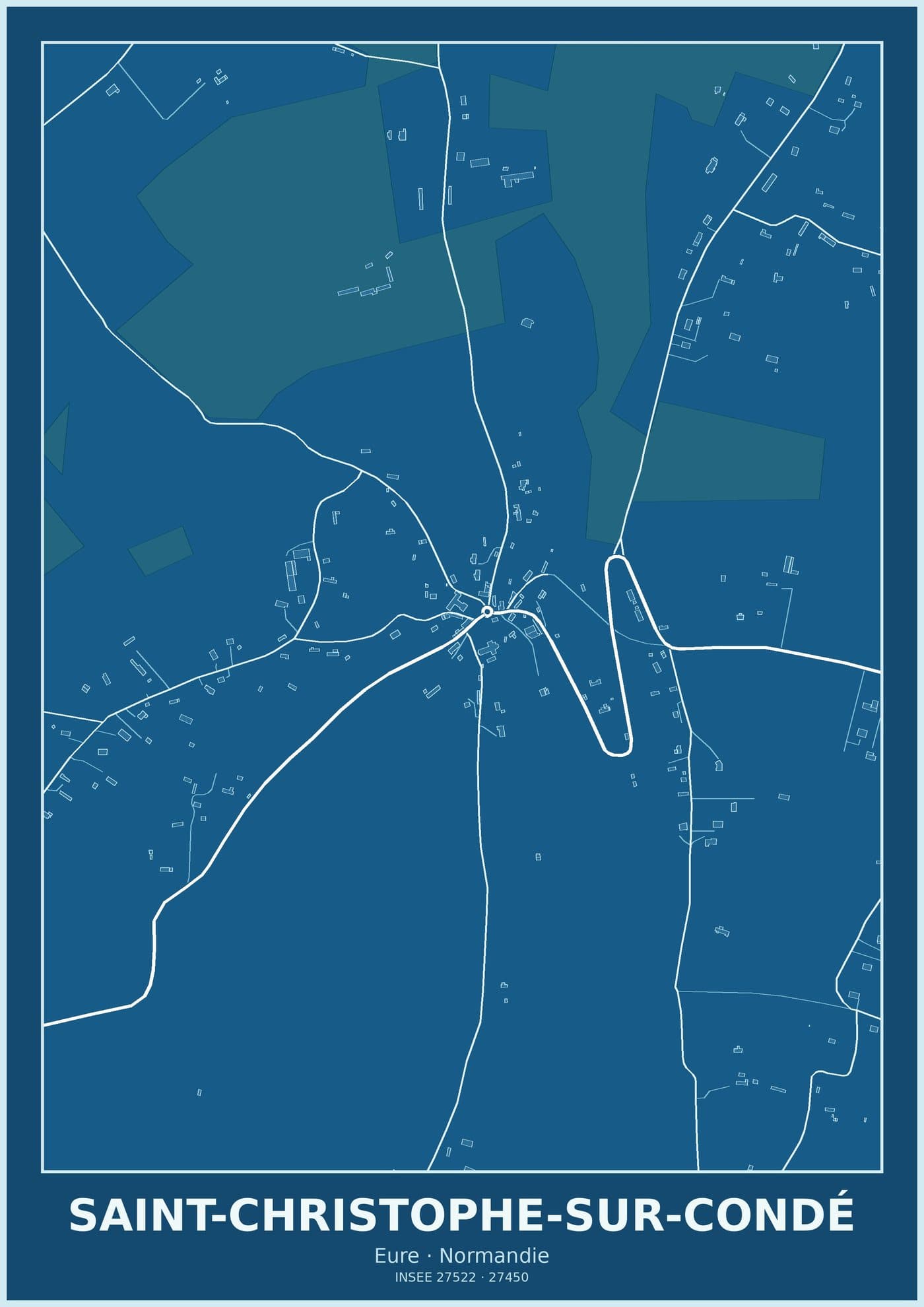 Plan de Saint-Christophe-sur-Condé