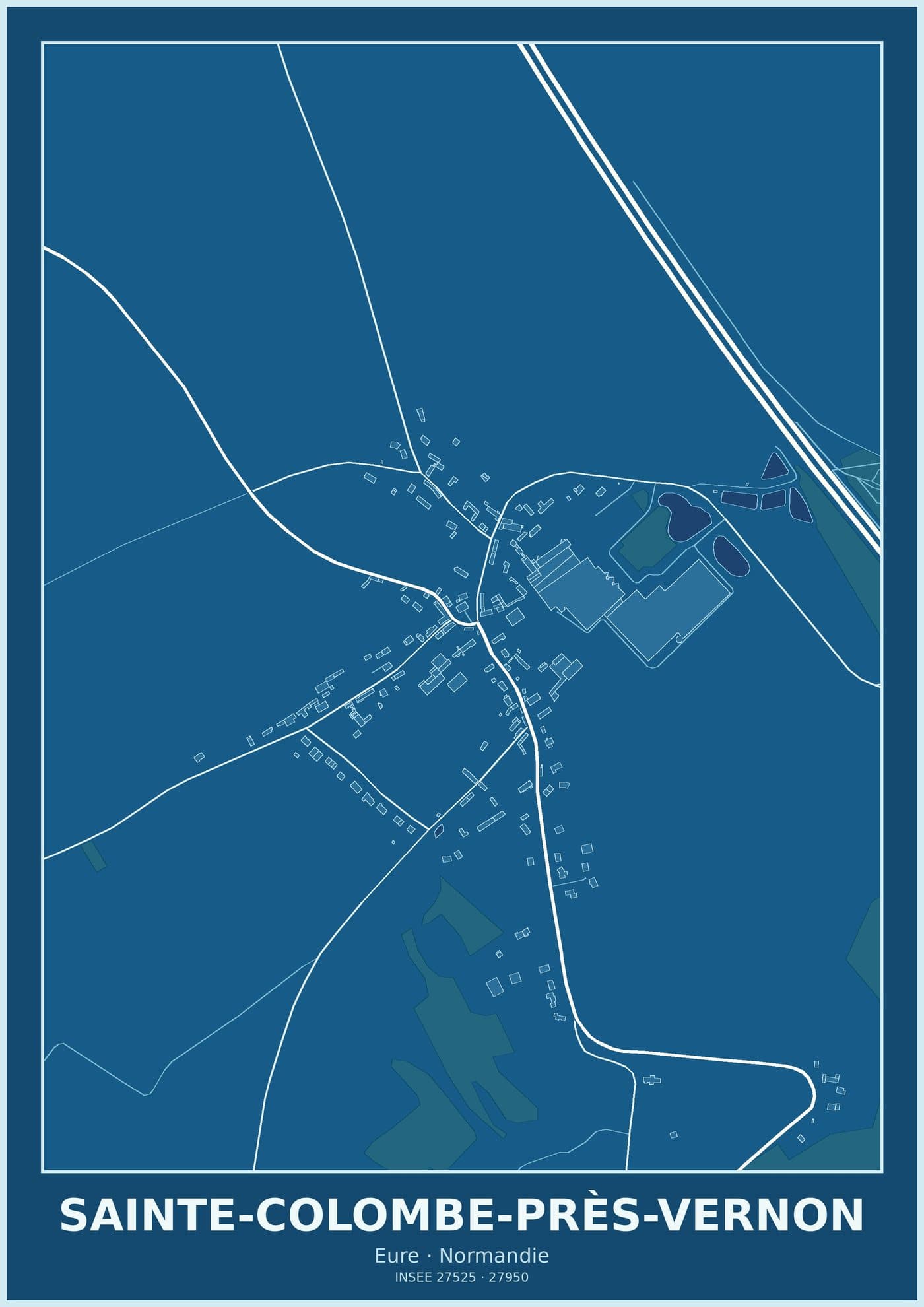 Plan de Sainte-Colombe-près-Vernon