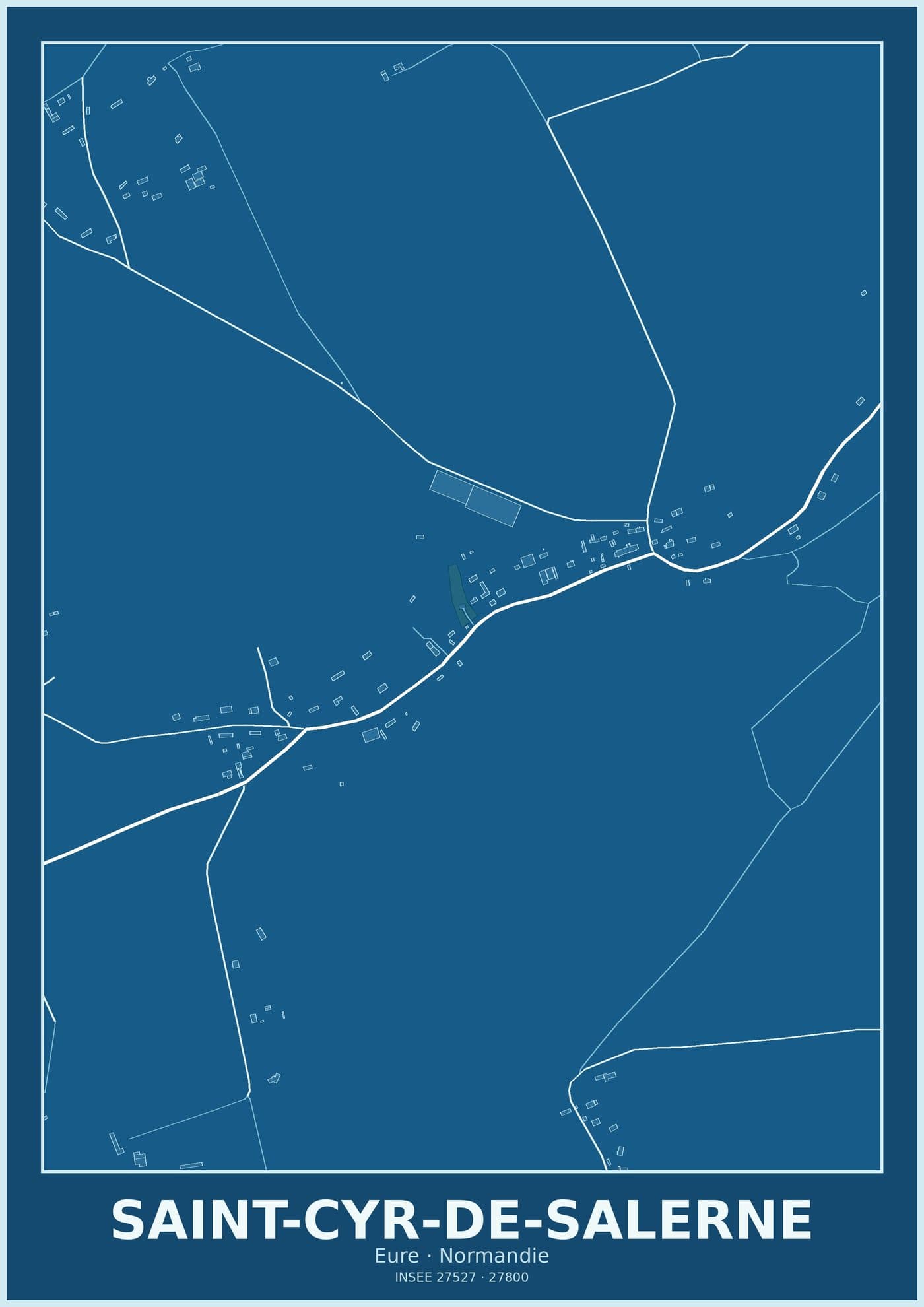 Plan de Saint-Cyr-de-Salerne