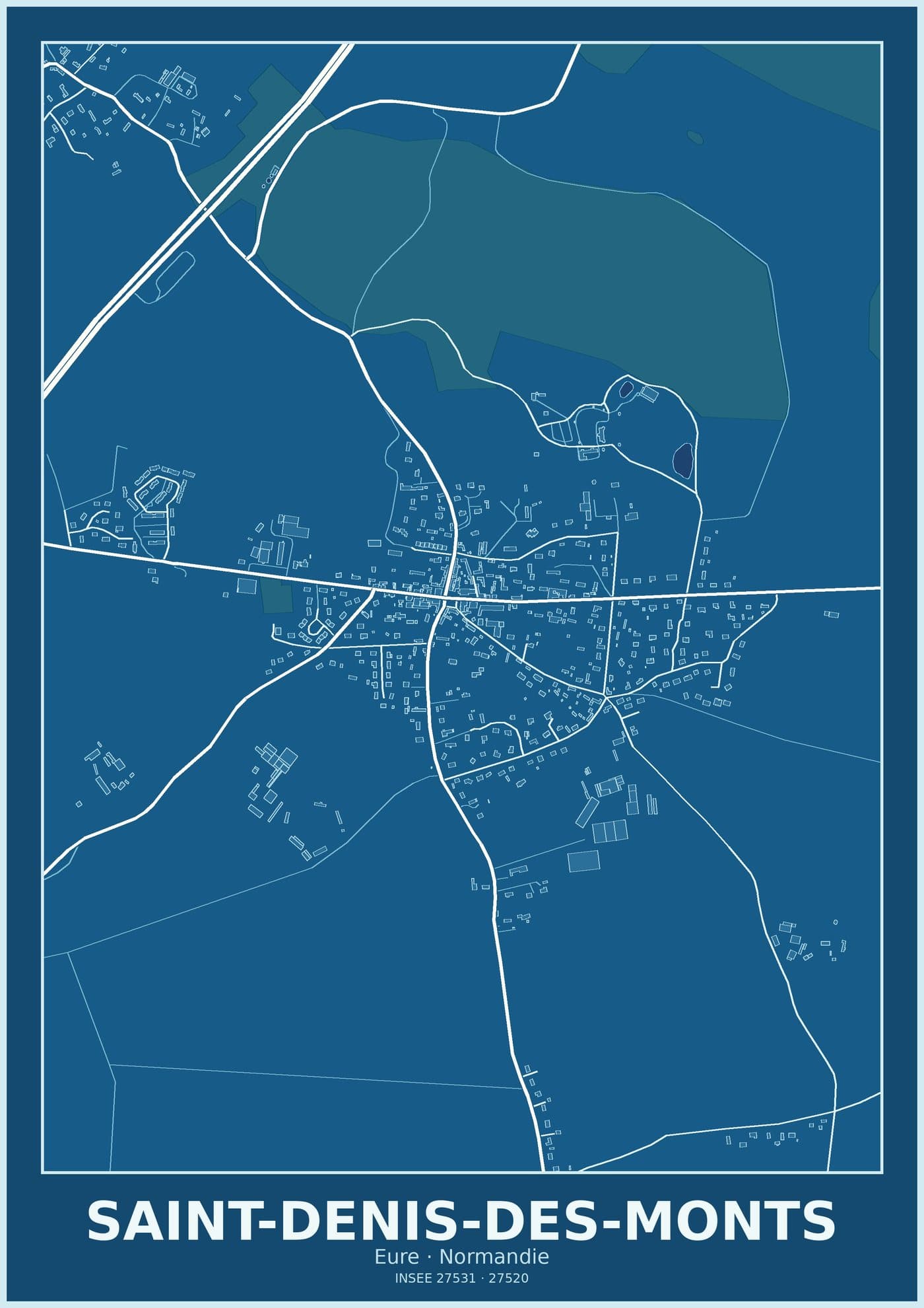Plan de Saint-Denis-des-Monts