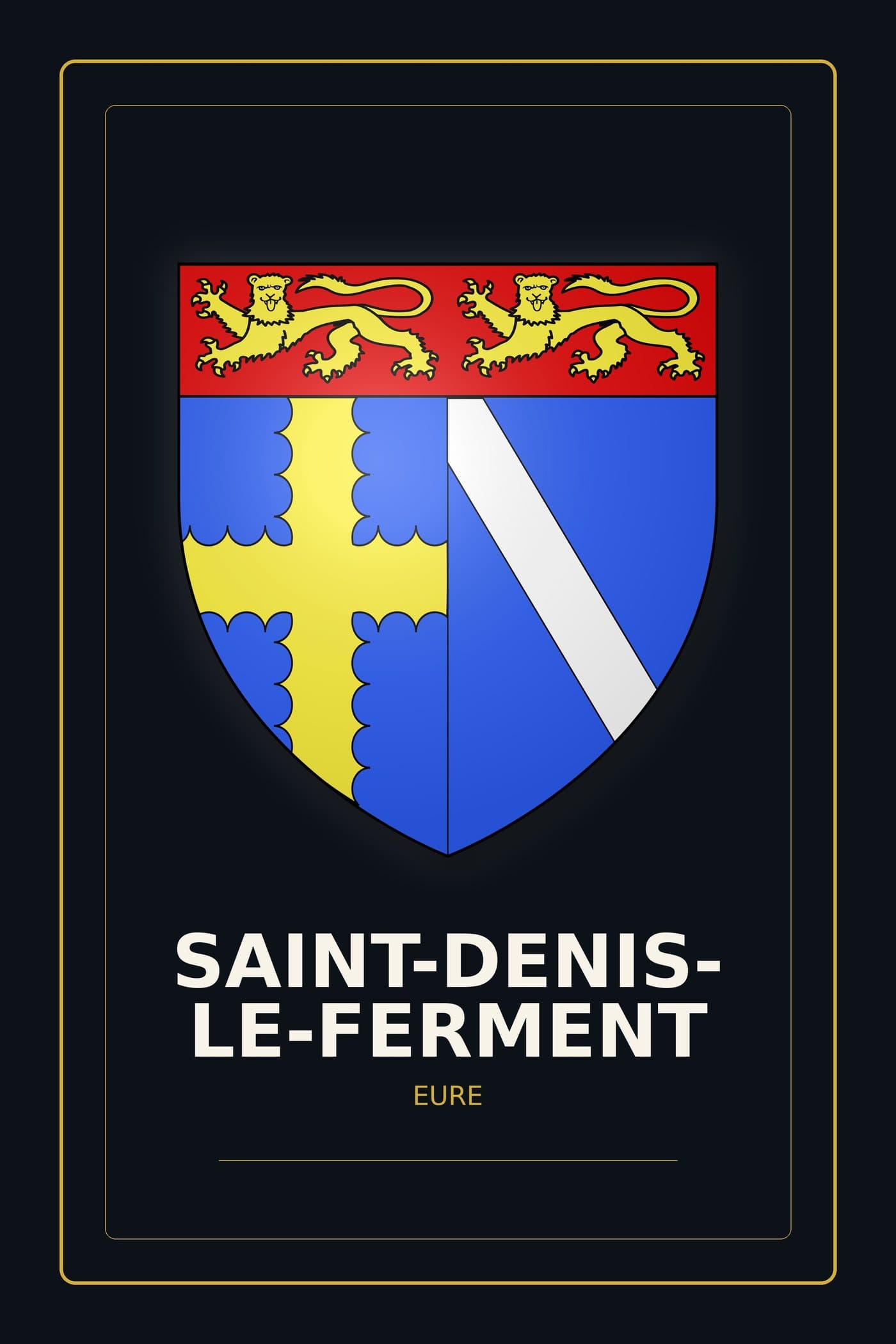 Blason de Saint-Denis-le-Ferment