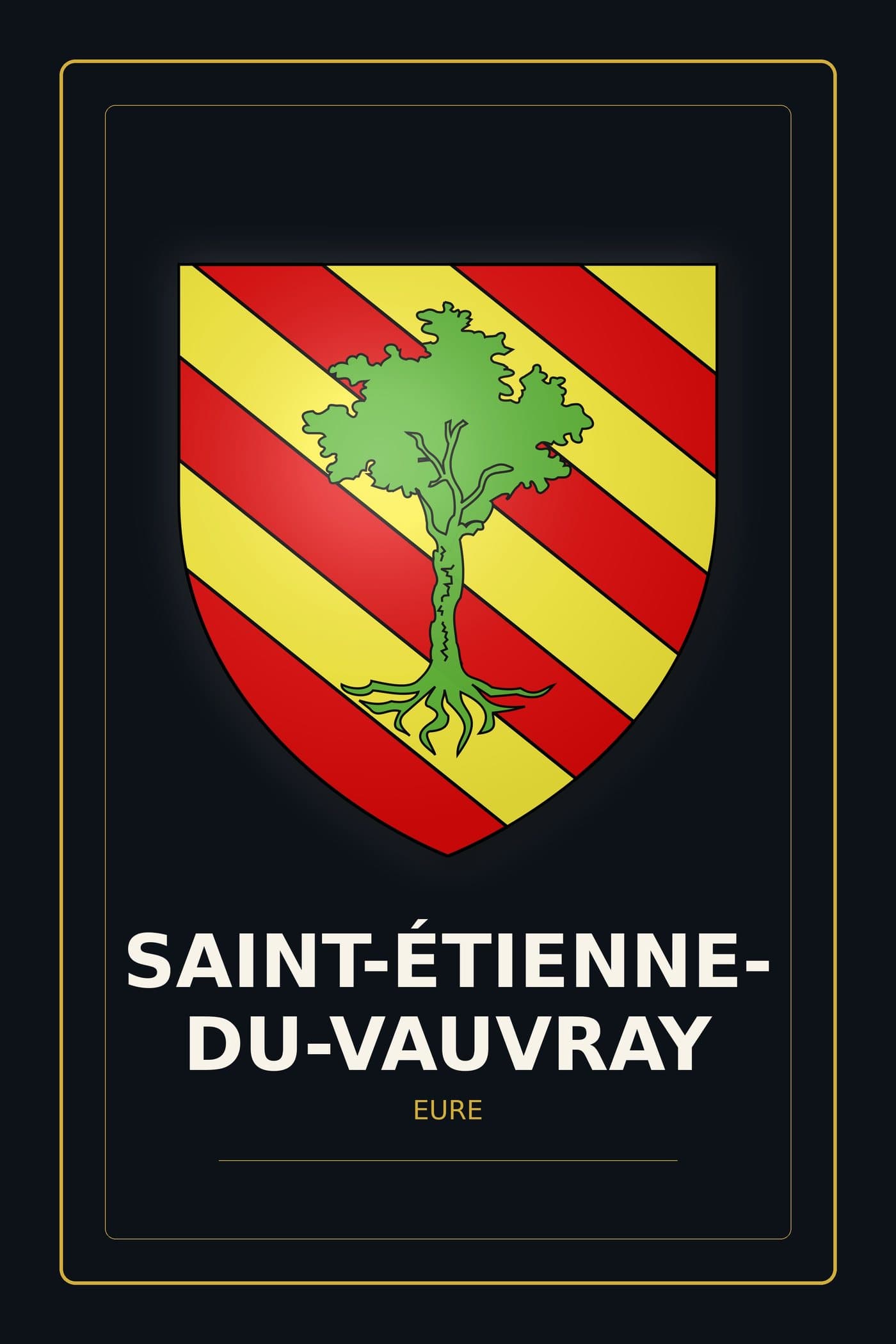 Blason de Saint-Étienne-du-Vauvray