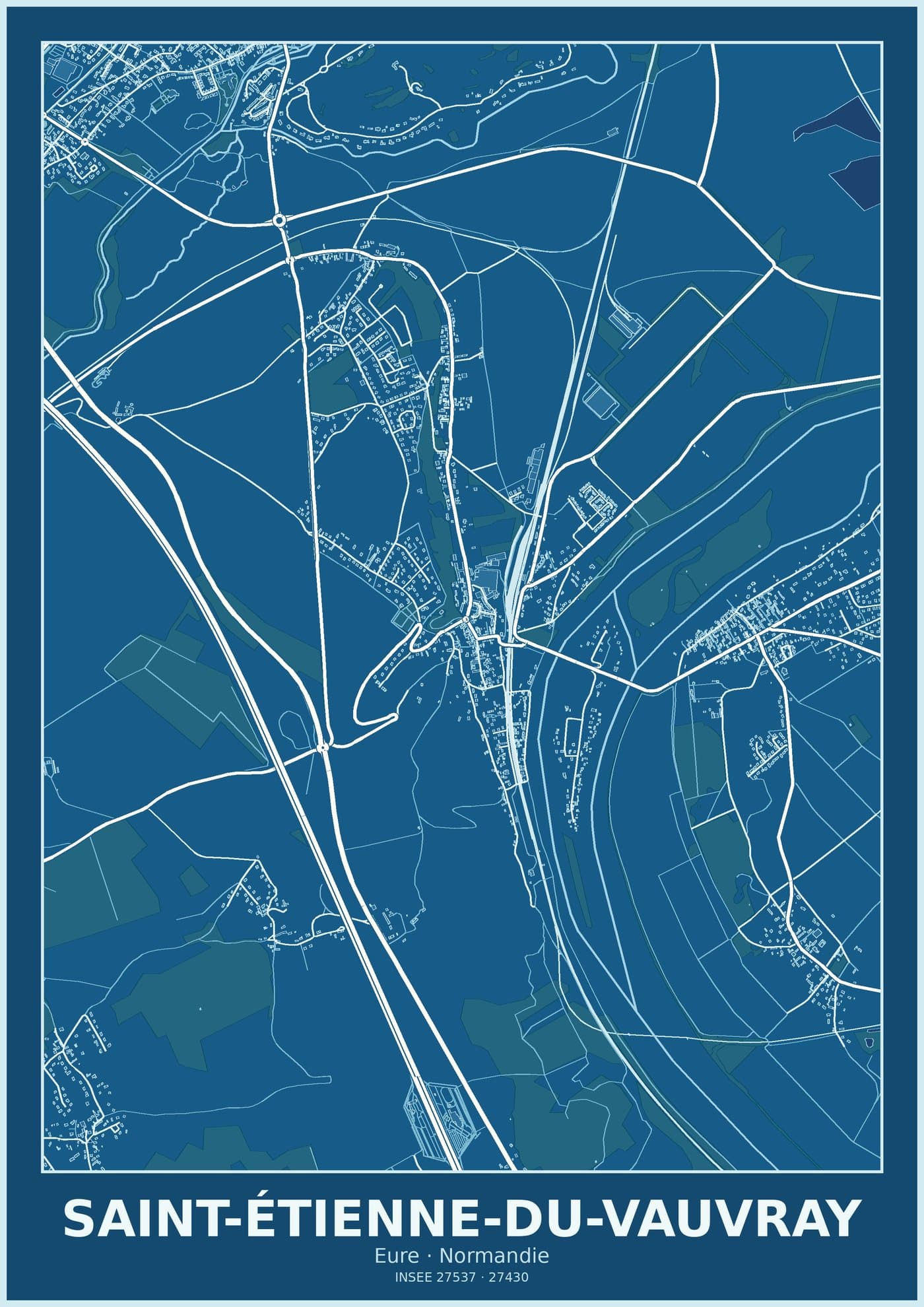 Plan de Saint-Étienne-du-Vauvray
