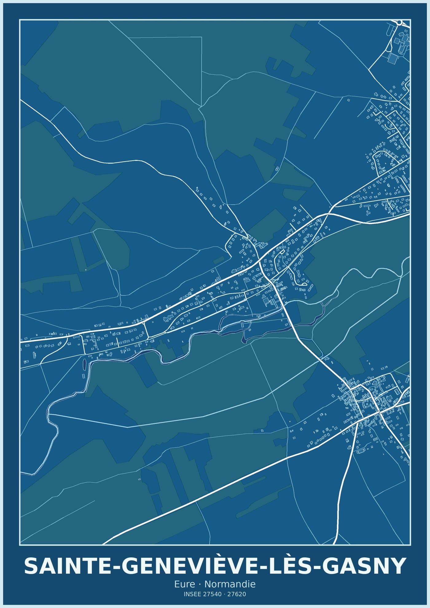 Plan de Sainte-Geneviève-lès-Gasny