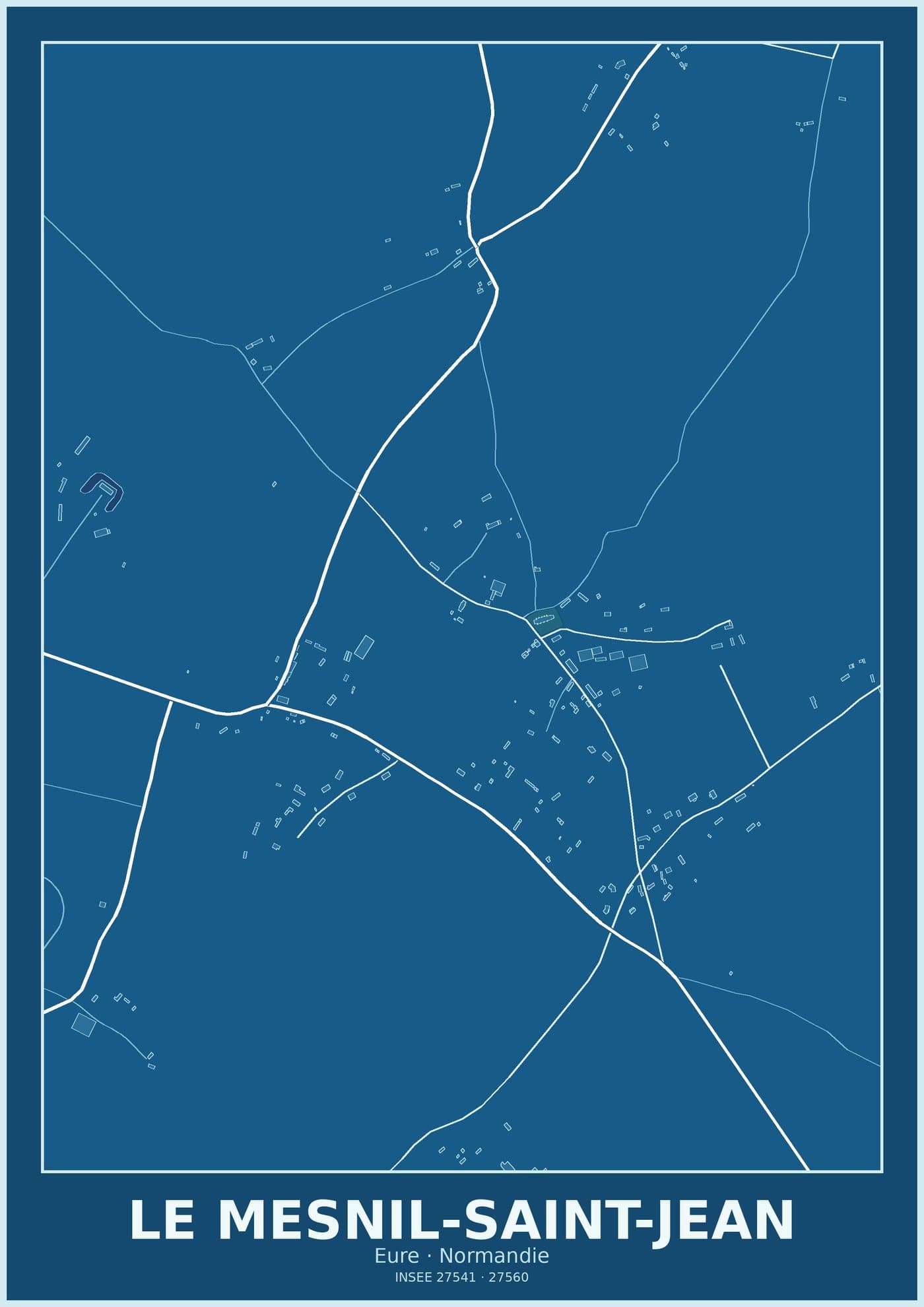 Plan du Mesnil-Saint-Jean