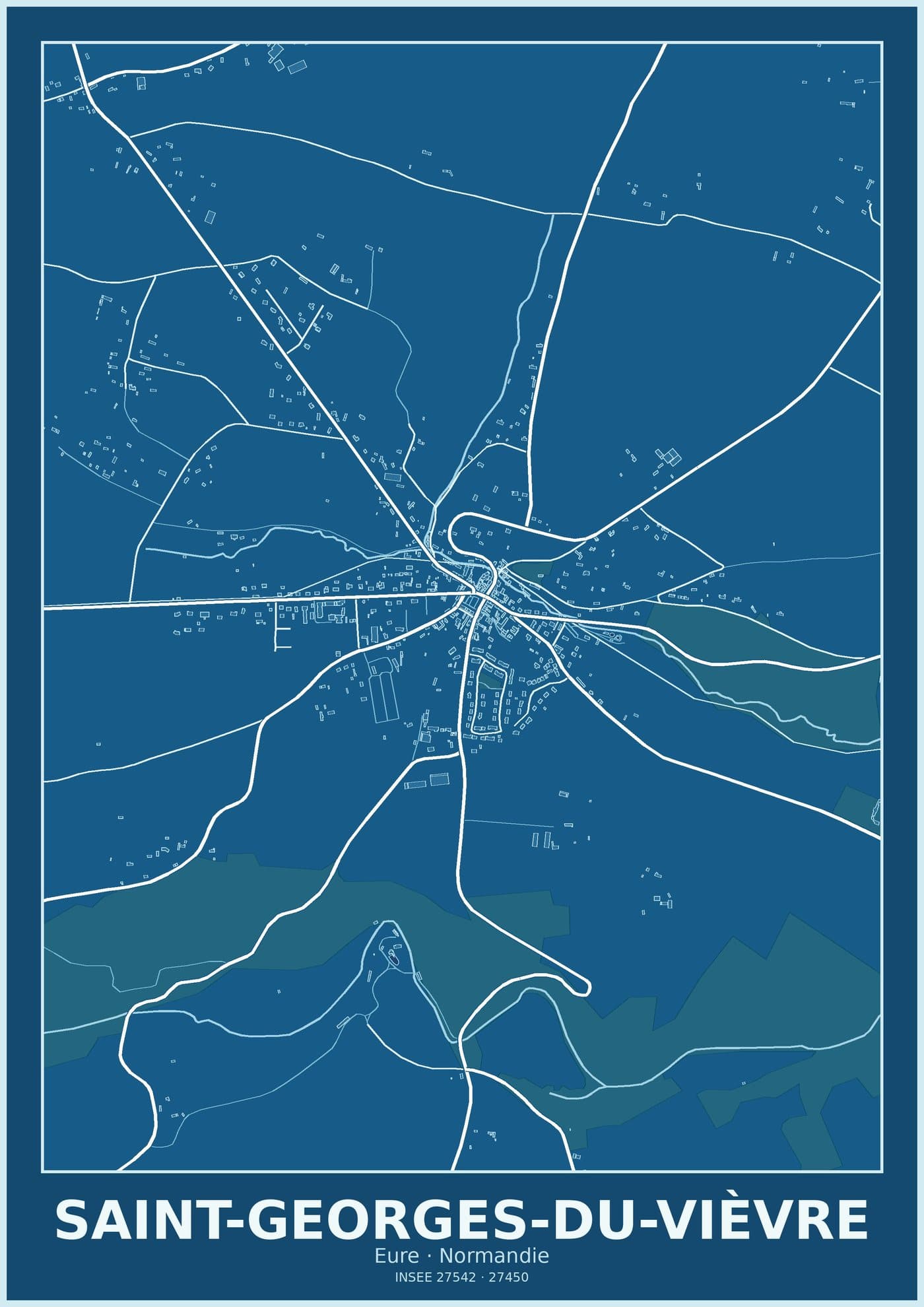 Plan de Saint-Georges-du-Vièvre