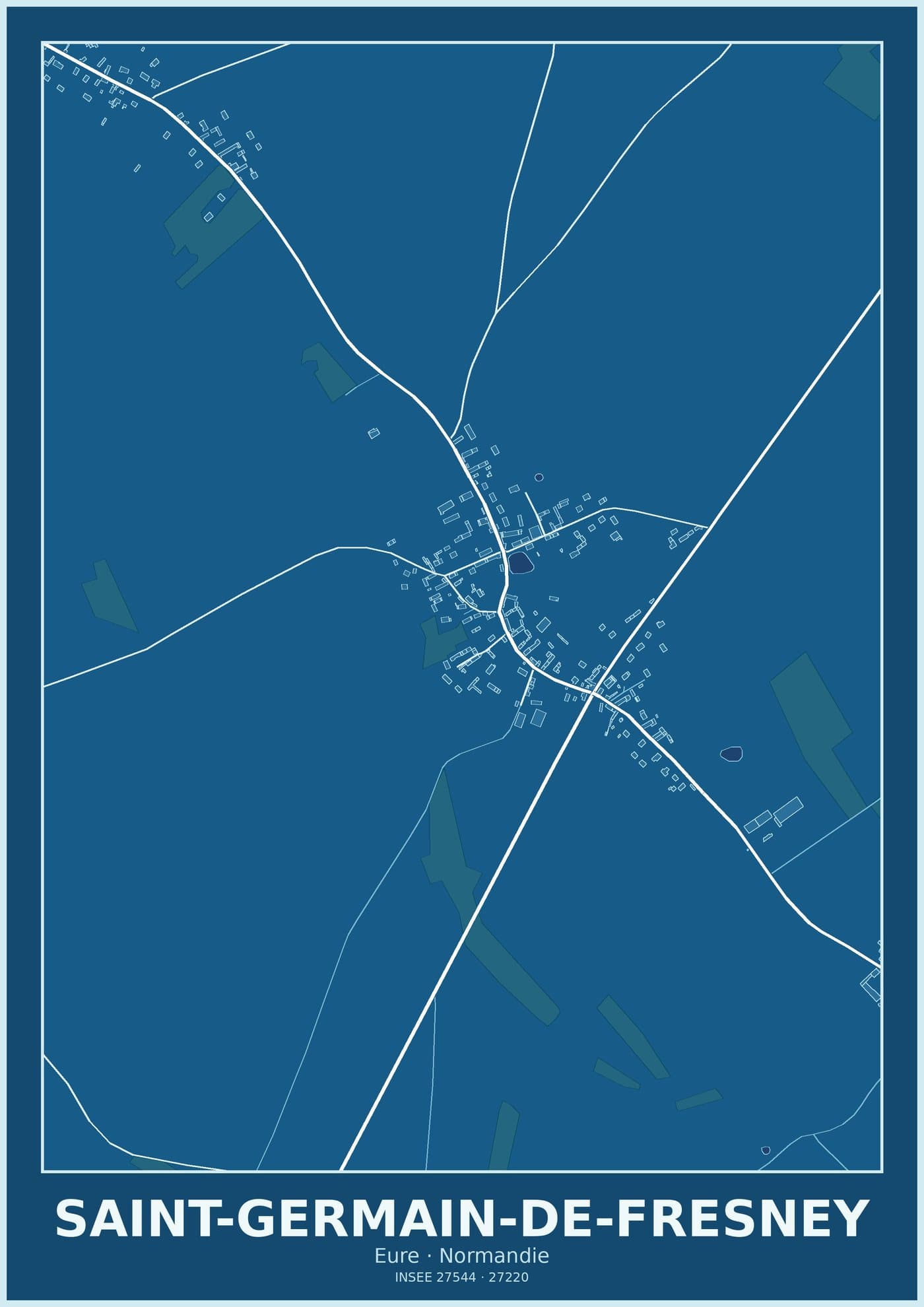 Plan de Saint-Germain-de-Fresney