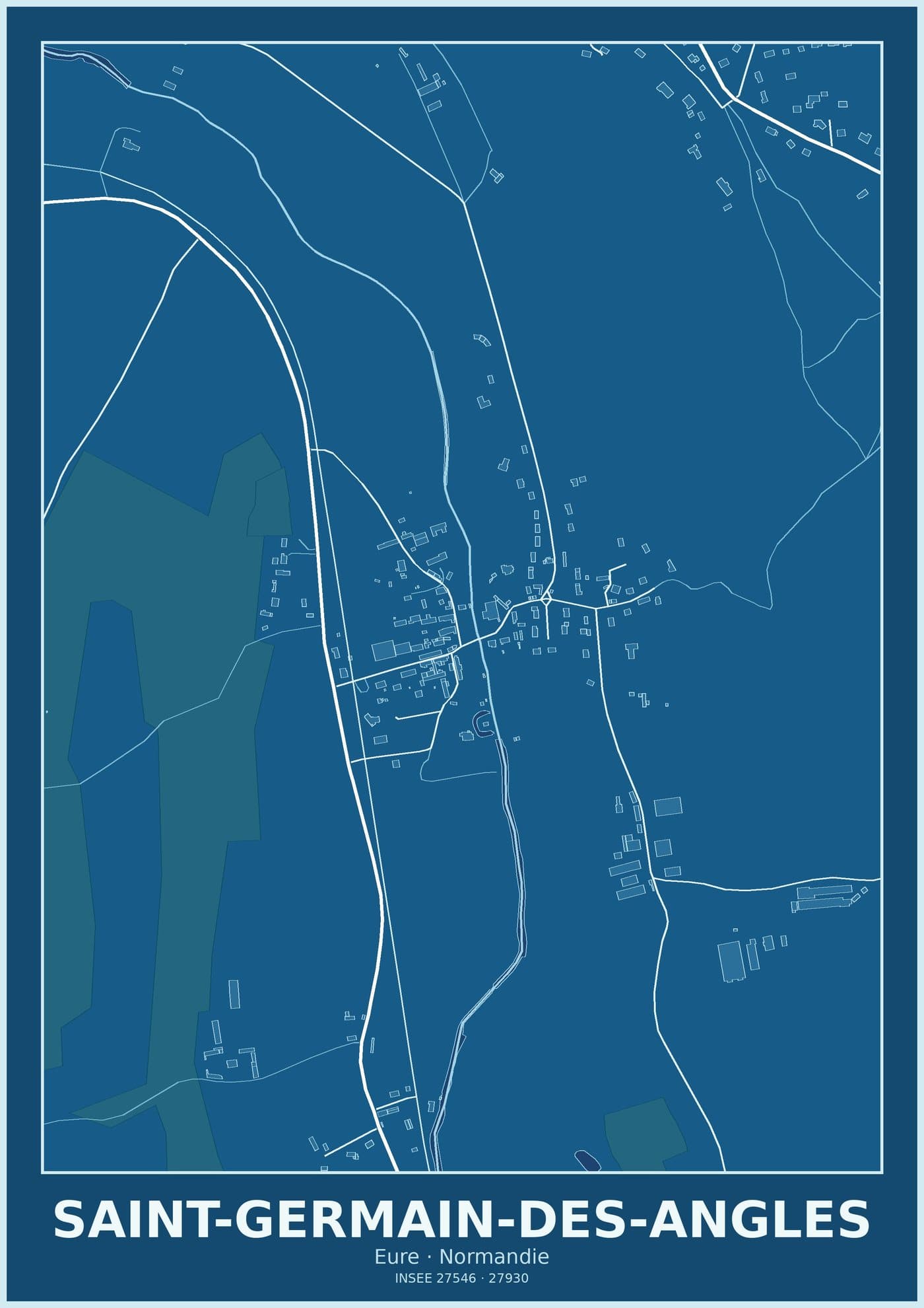 Plan de Saint-Germain-des-Angles