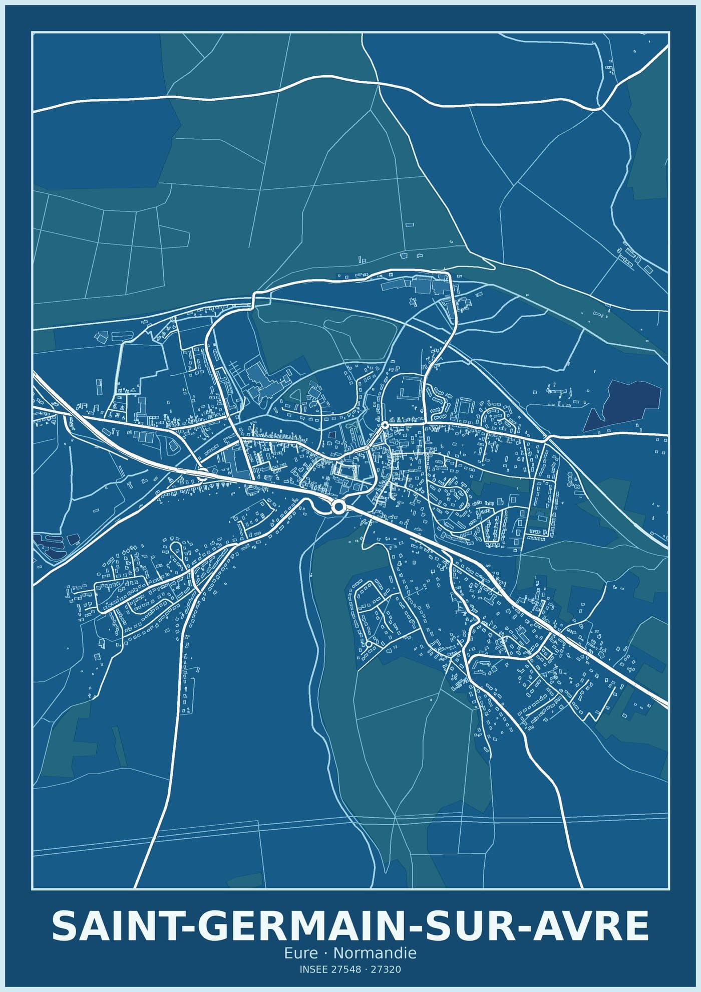 Plan de Saint-Germain-sur-Avre