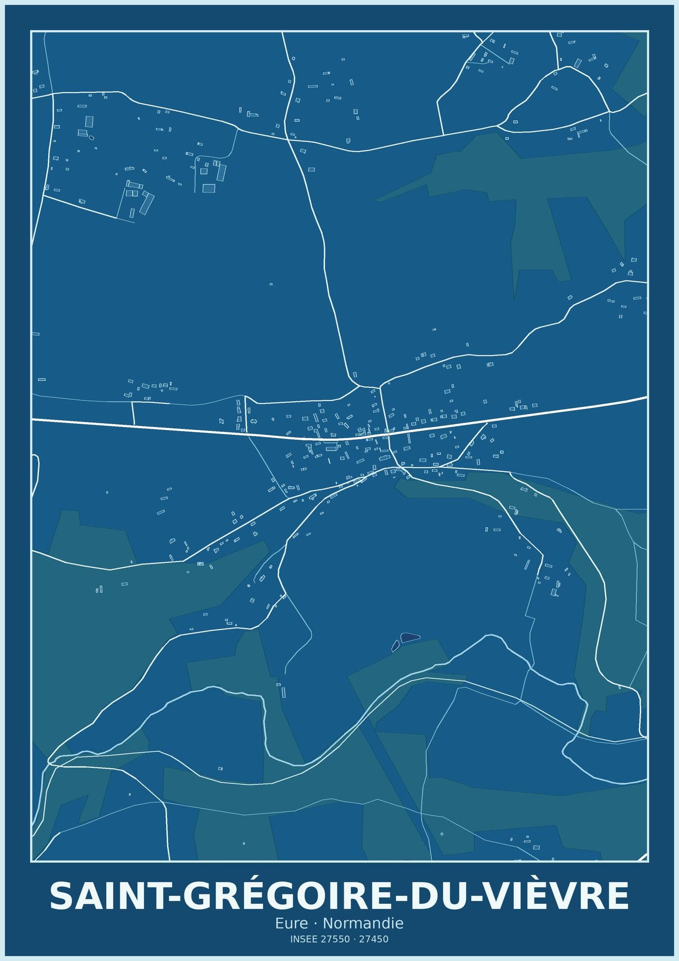 Plan de Saint-Grégoire-du-Vièvre