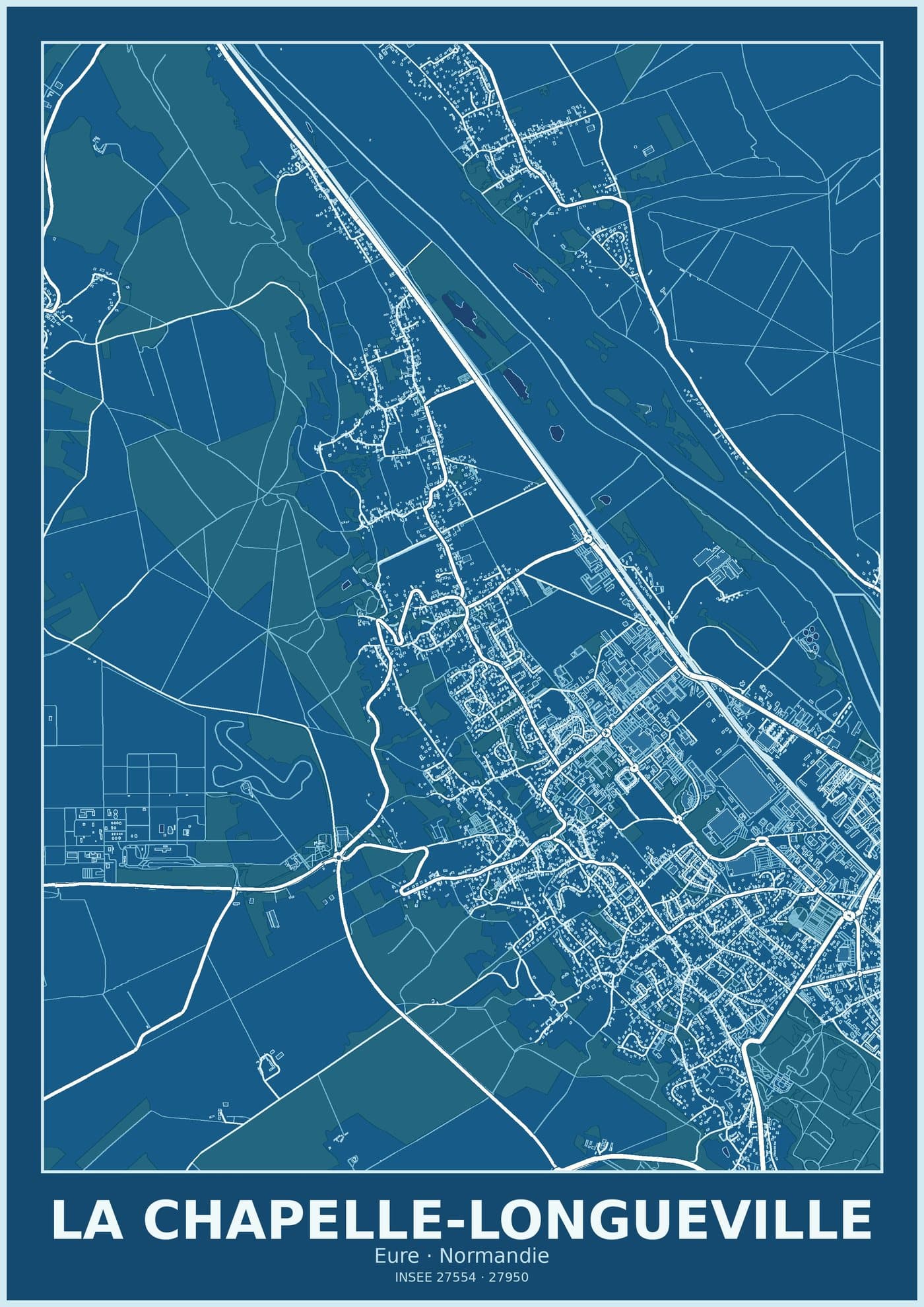 Plan de La Chapelle-Longueville