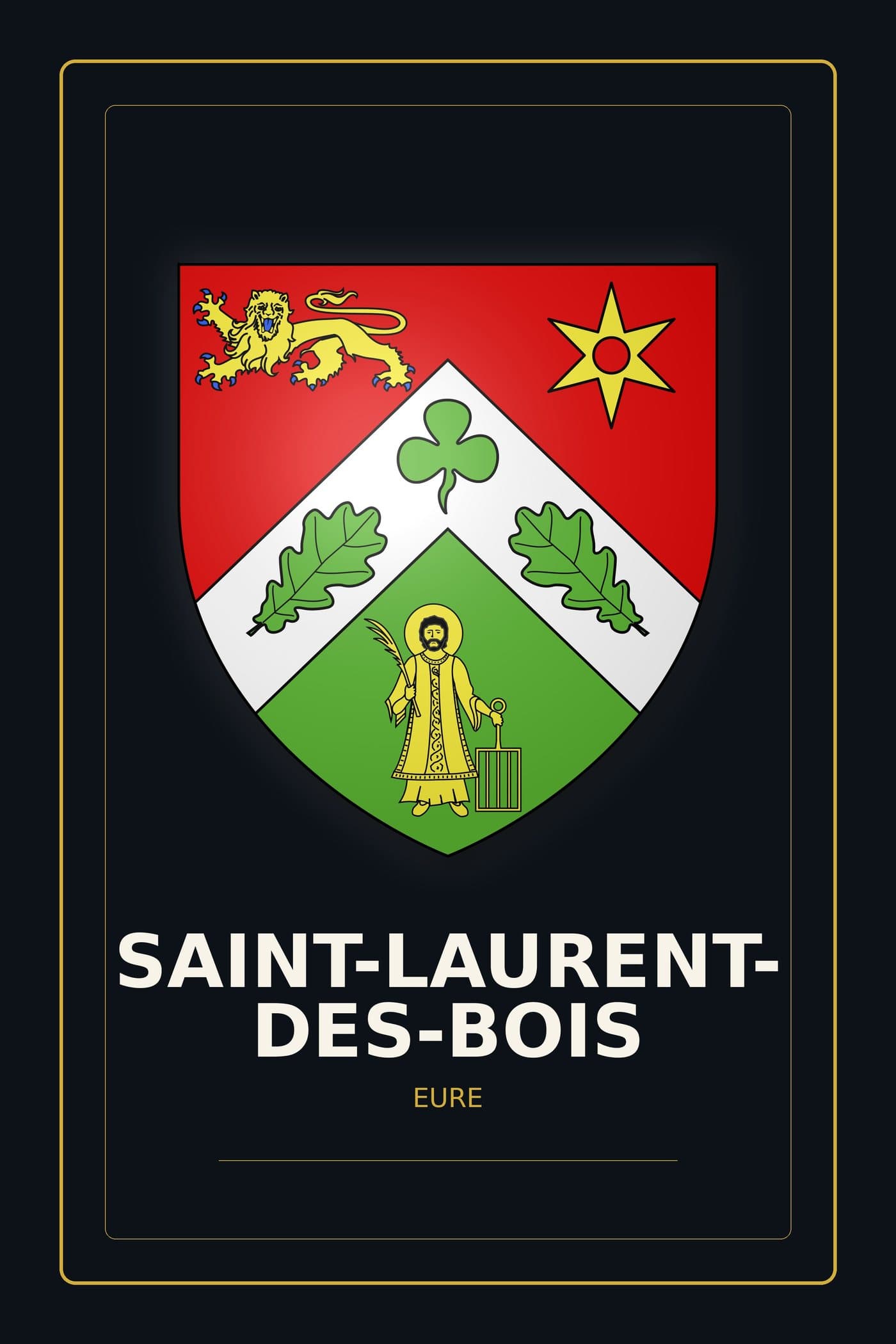 Blason de Saint-Laurent-des-Bois