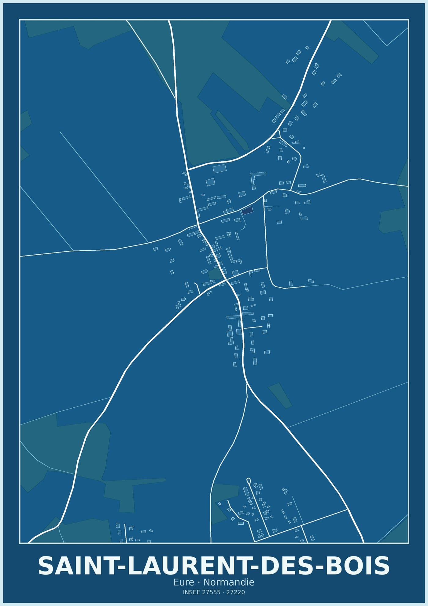 Plan de Saint-Laurent-des-Bois