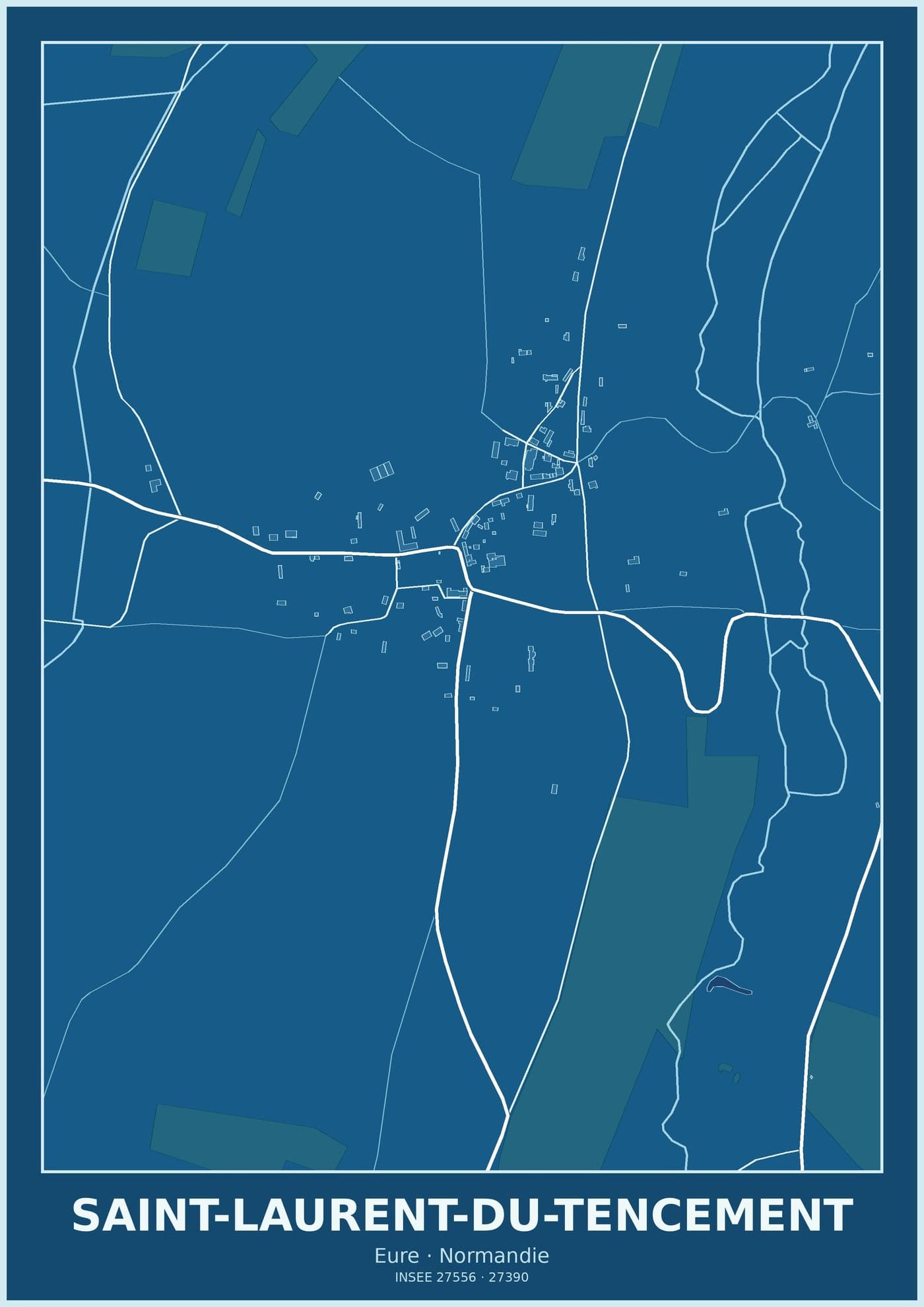 Plan de Saint-Laurent-du-Tencement
