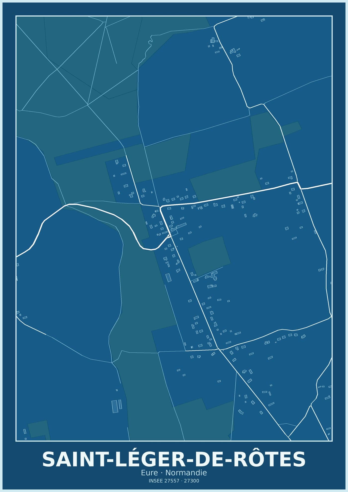 Plan de Saint-Léger-de-Rôtes