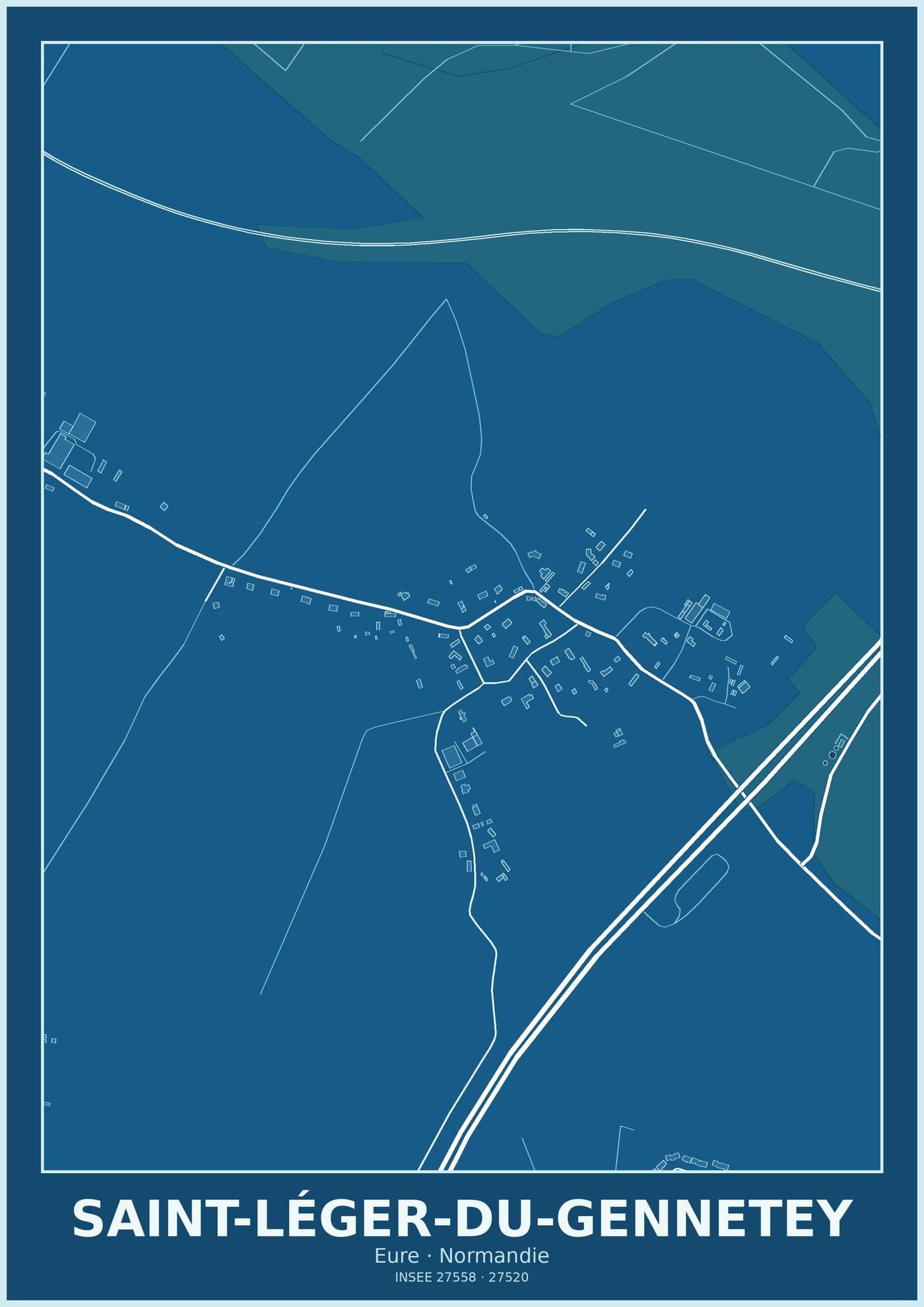 Plan de Saint-Léger-du-Gennetey