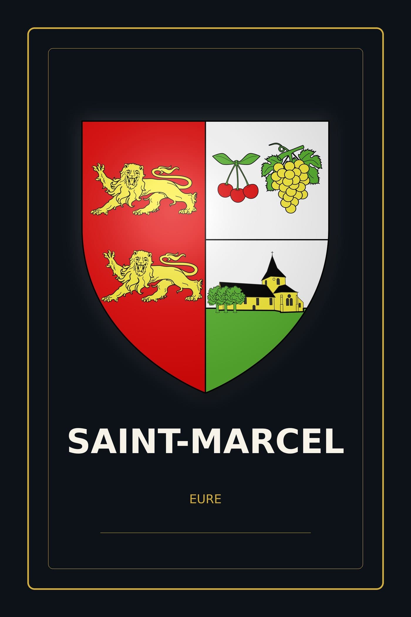 Blason de Saint-Marcel