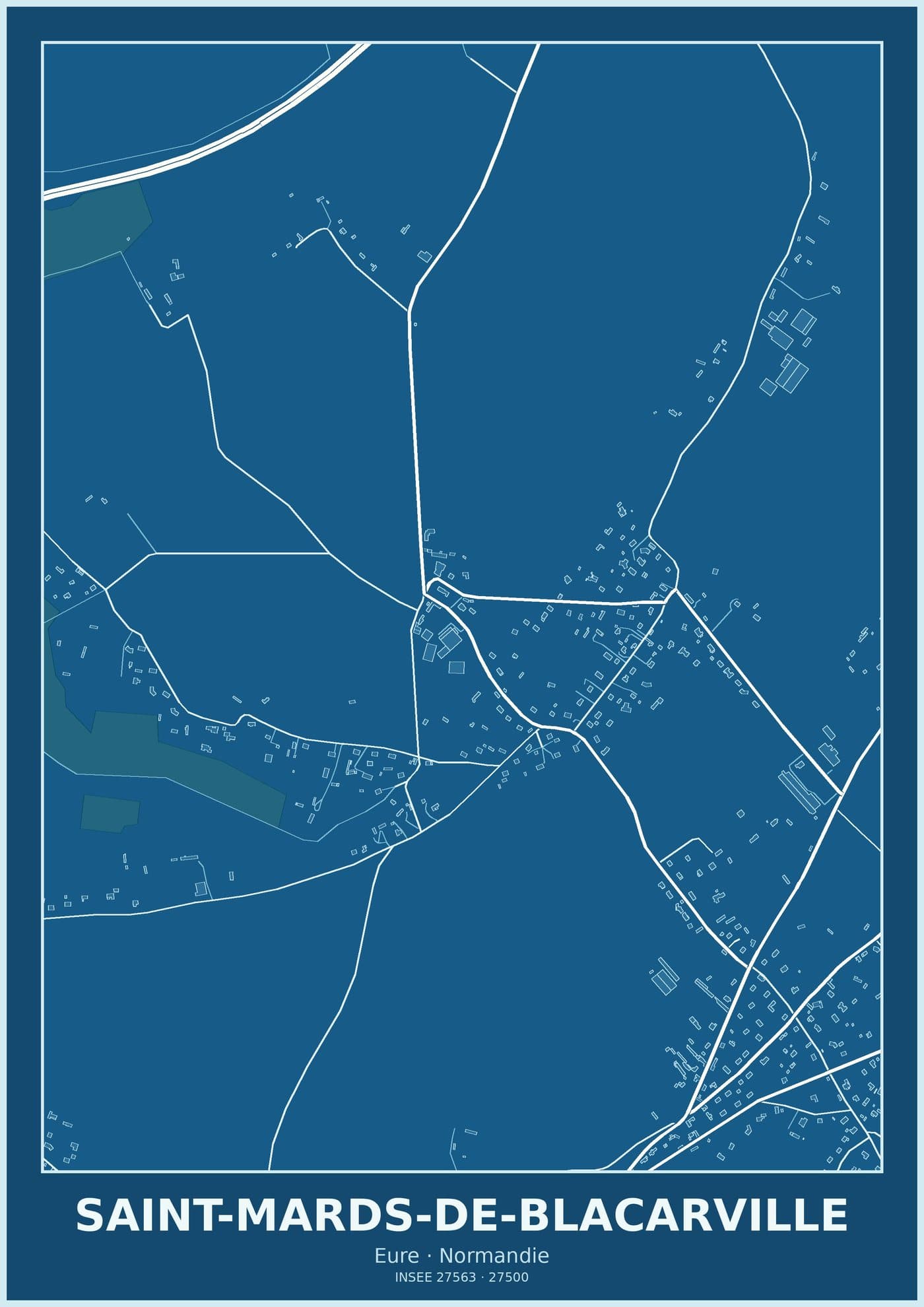Plan de Saint-Mards-de-Blacarville