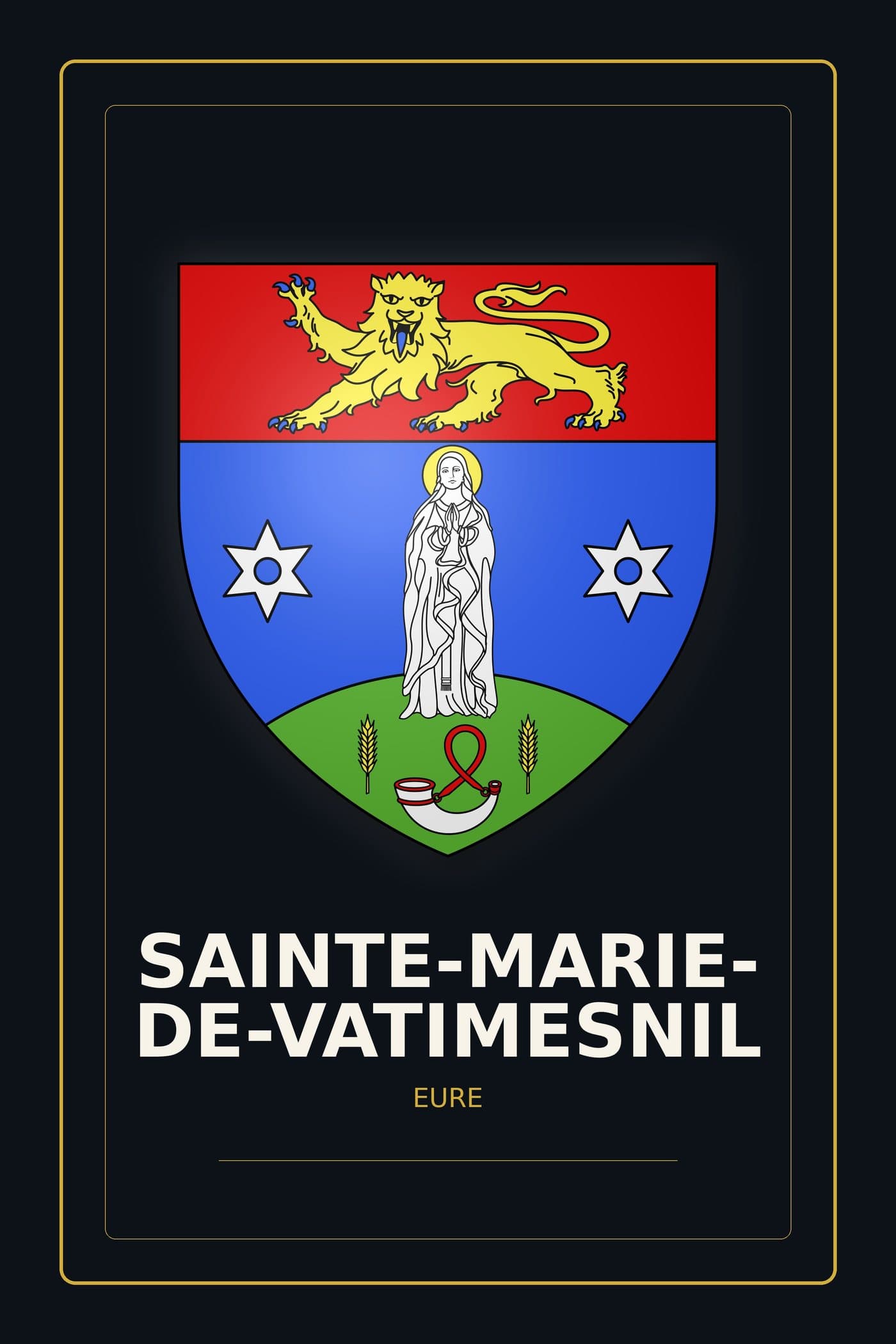 Blason de Sainte-Marie-de-Vatimesnil