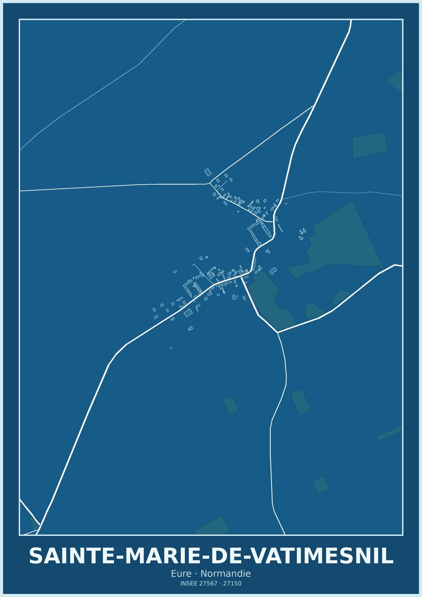Plan de Sainte-Marie-de-Vatimesnil