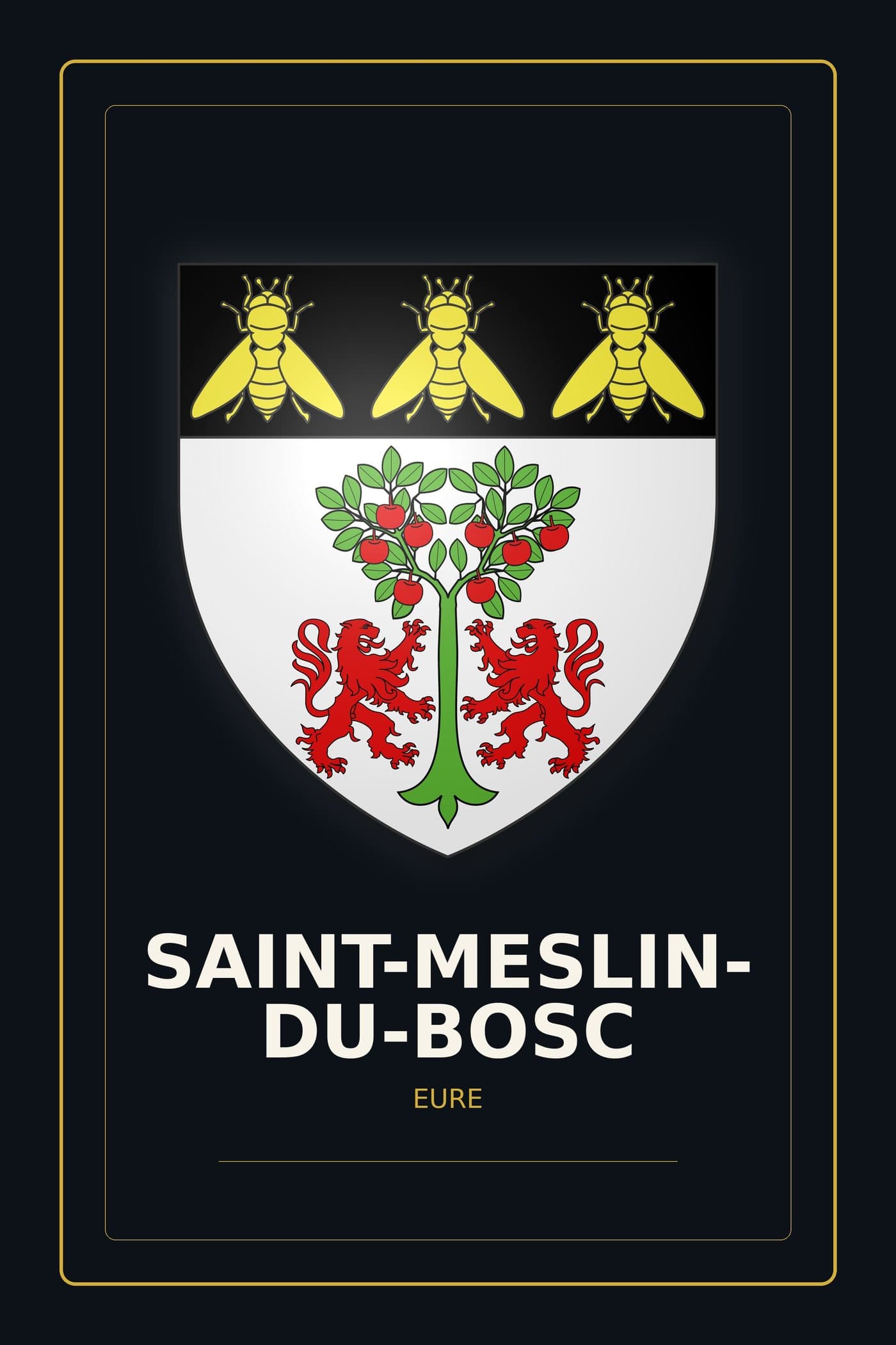 Blason de Saint-Meslin-du-Bosc