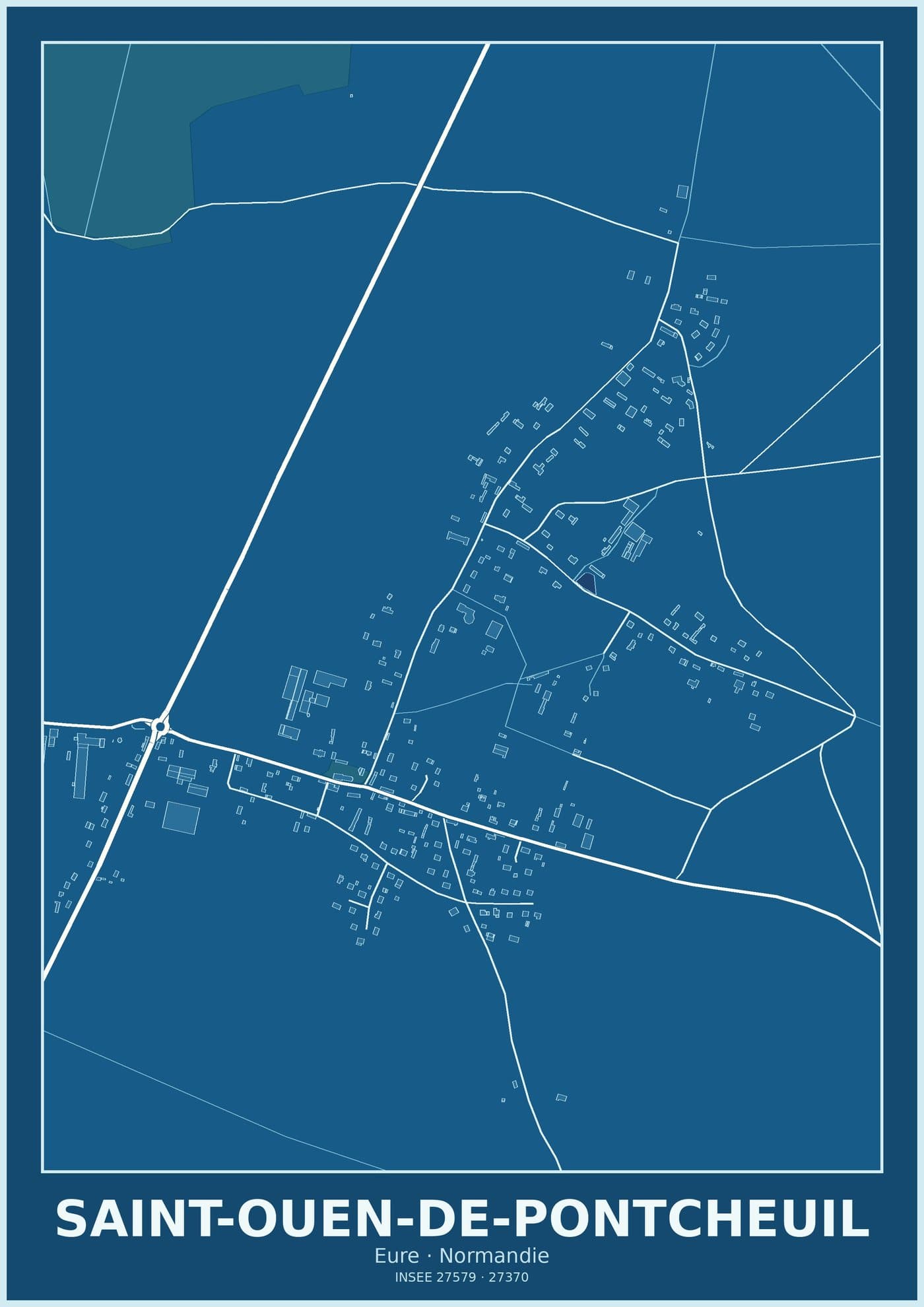 Plan de Saint-Ouen-de-Pontcheuil
