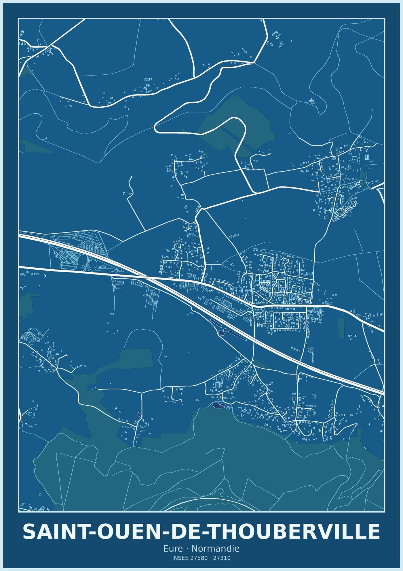 Plan de Saint-Ouen-de-Thouberville