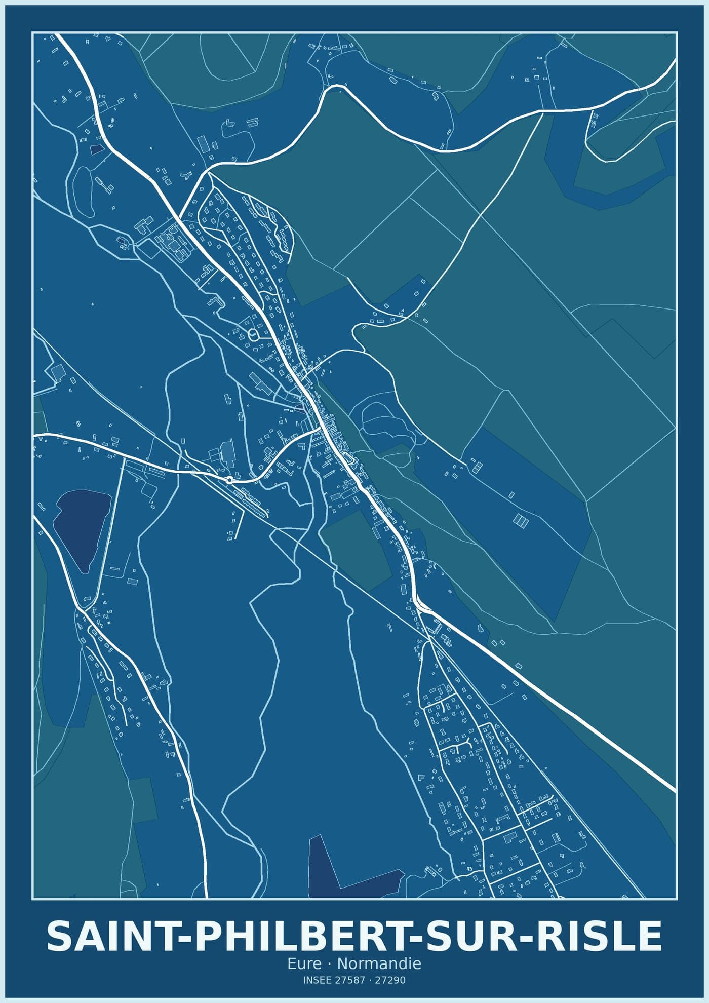 Plan de Saint-Philbert-sur-Risle