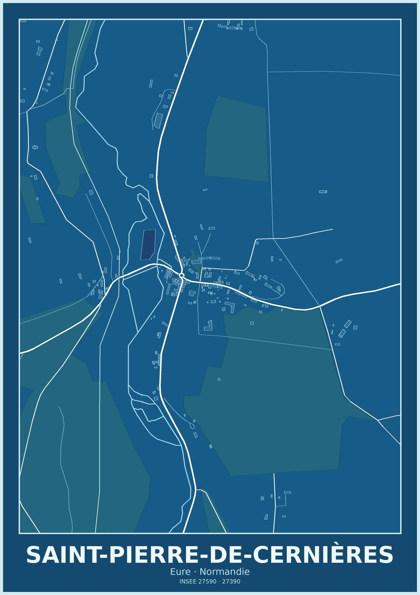 Plan de Saint-Pierre-de-Cernières