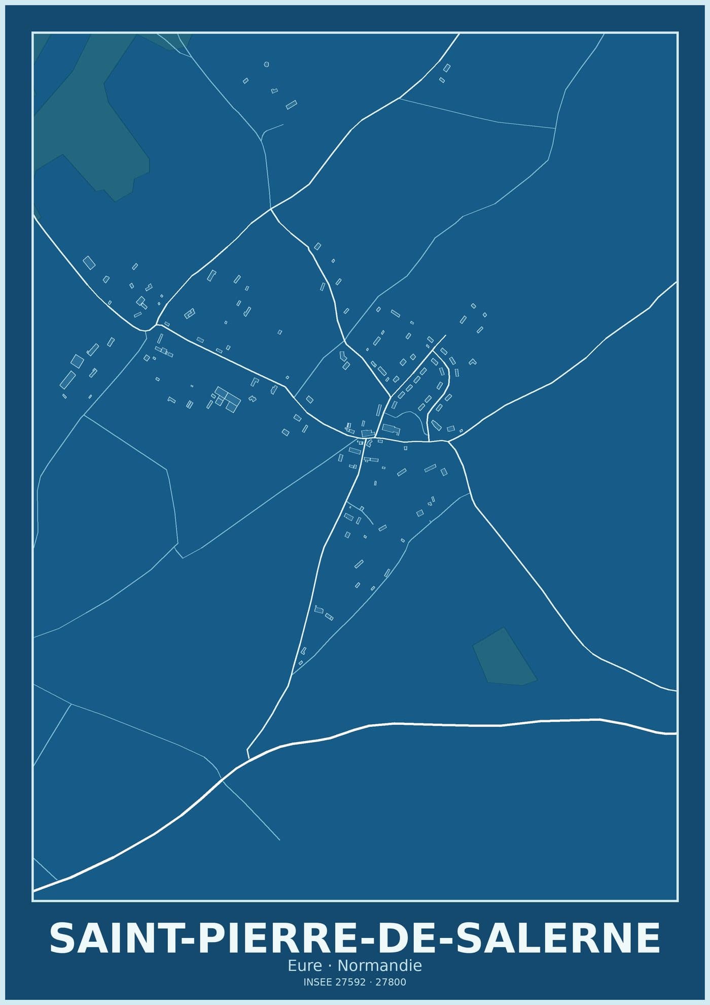 Plan de Saint-Pierre-de-Salerne