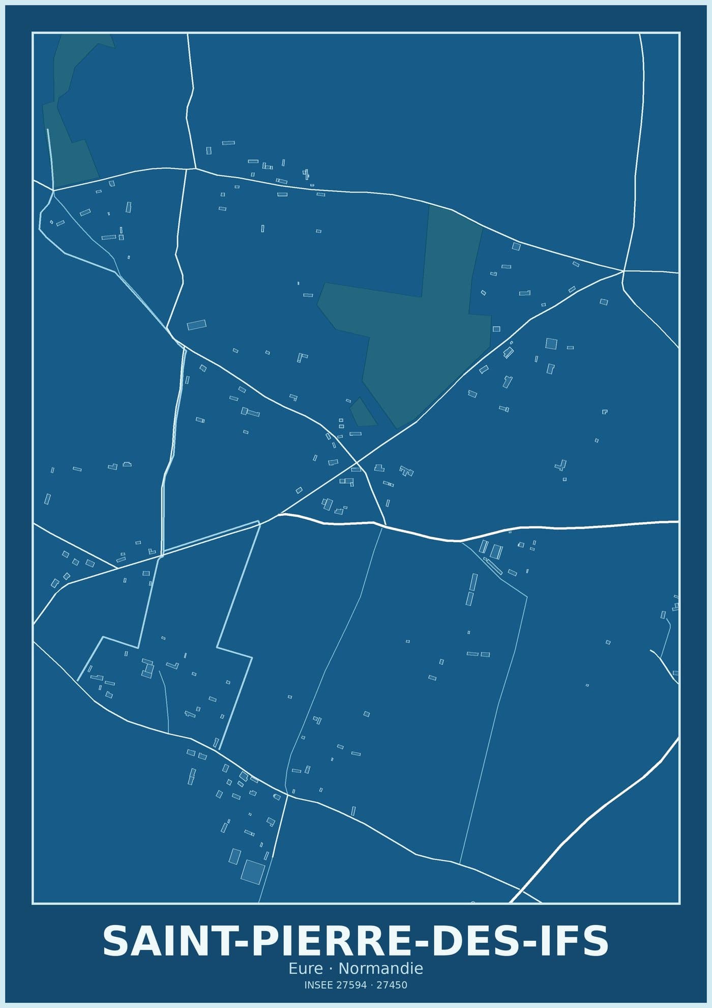 Plan de Saint-Pierre-des-Ifs
