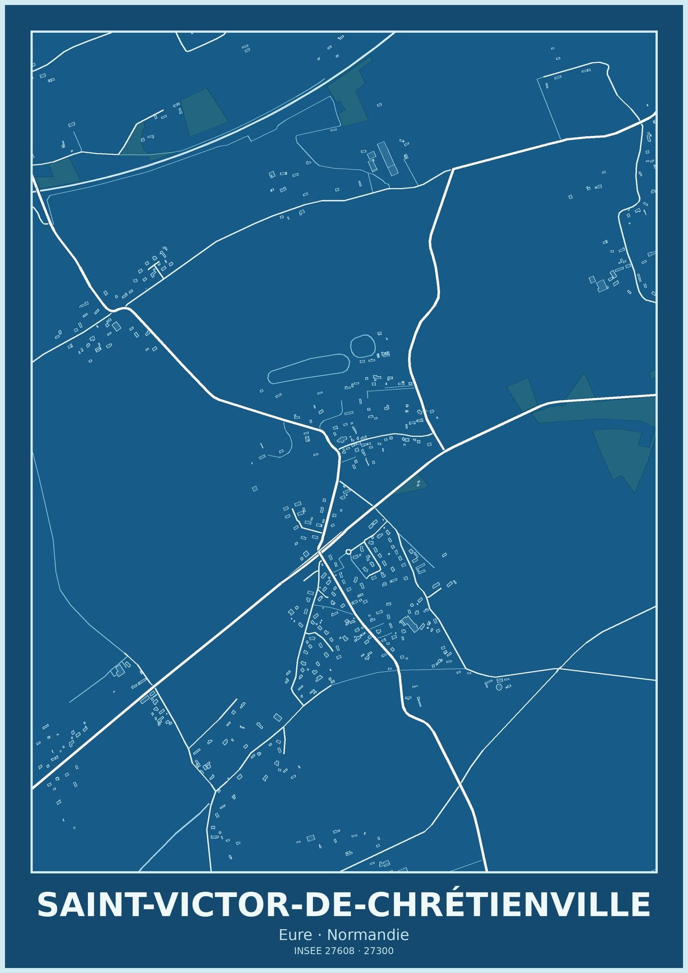 Plan de Saint-Victor-de-Chrétienville