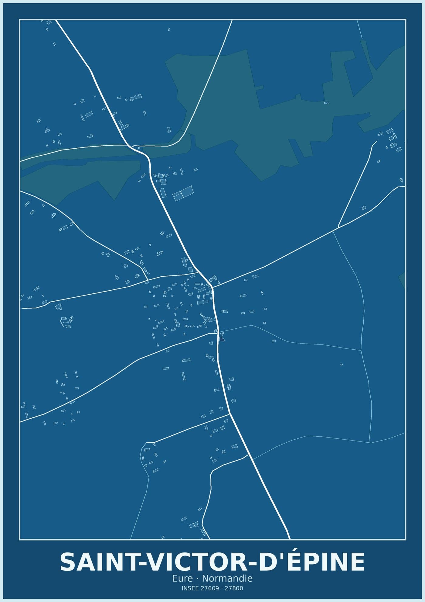 Plan de Saint-Victor-d'Épine