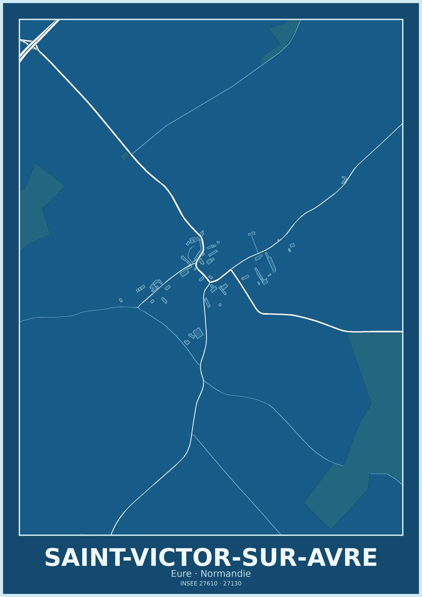 Plan de Saint-Victor-sur-Avre