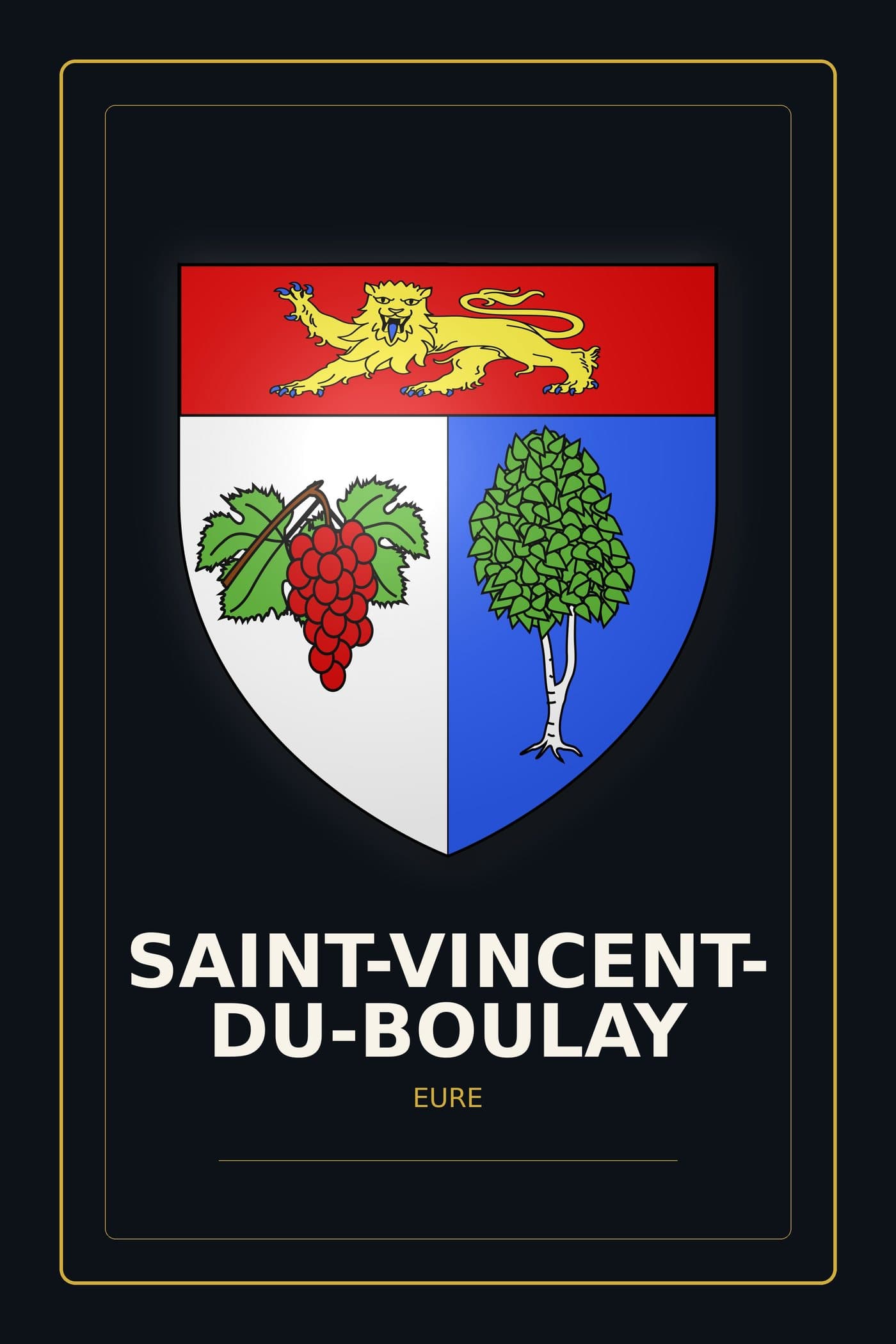 Blason de Saint-Vincent-du-Boulay