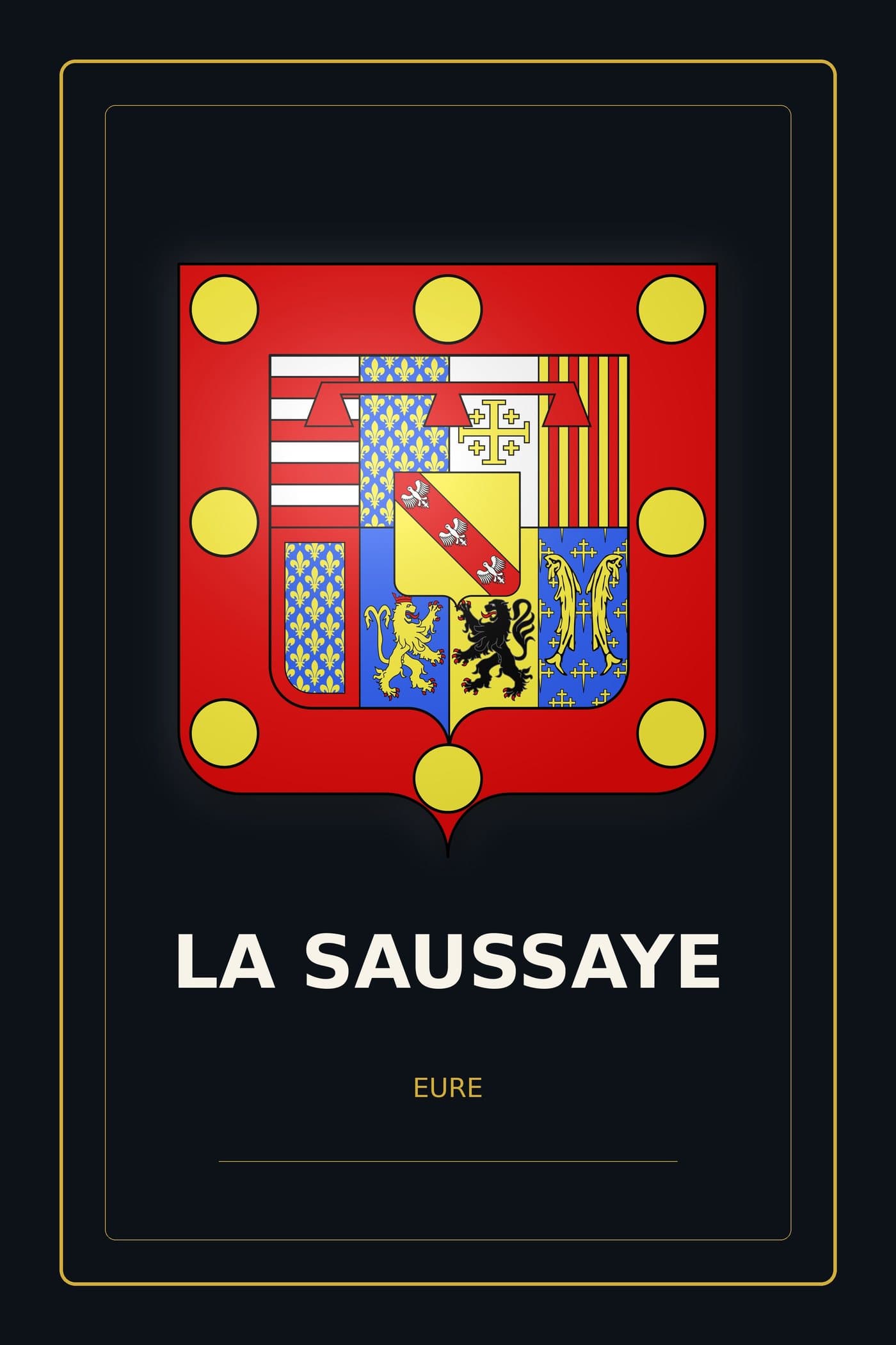 Blason de La Saussaye