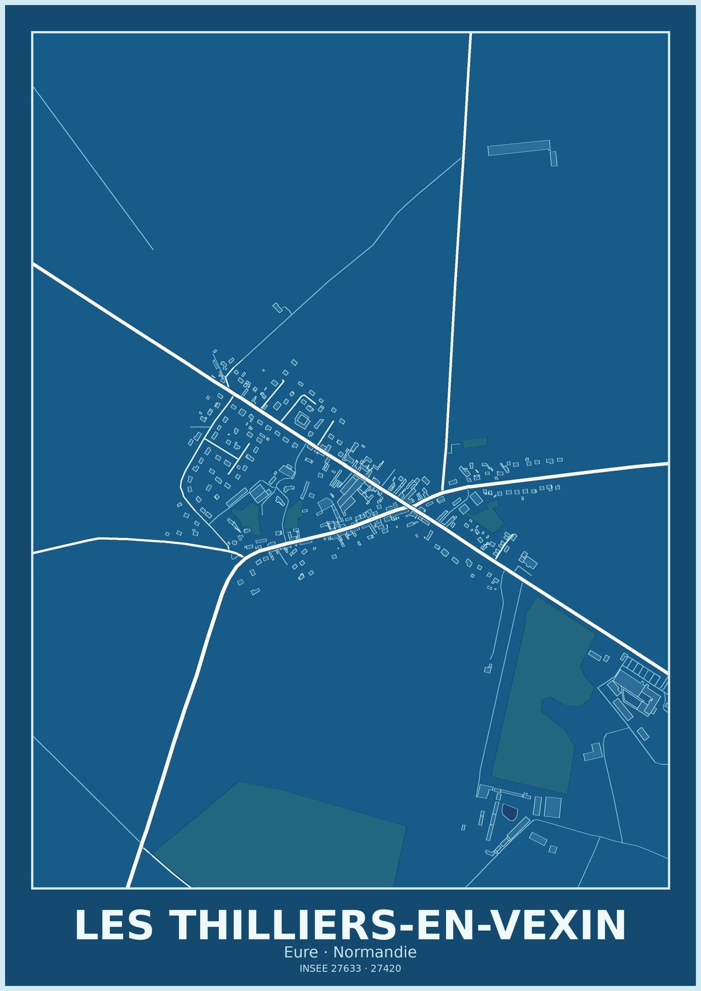Plan des Thilliers-en-Vexin