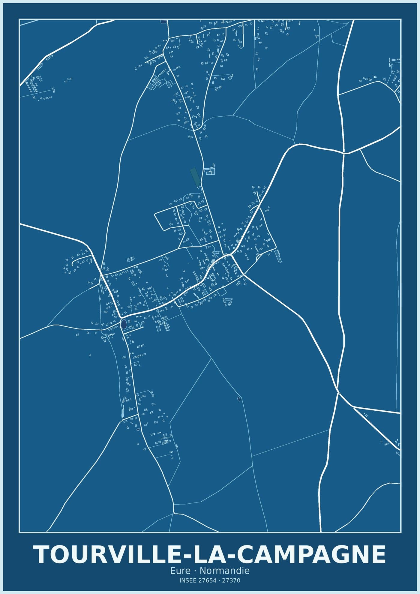 Plan de Tourville-la-Campagne